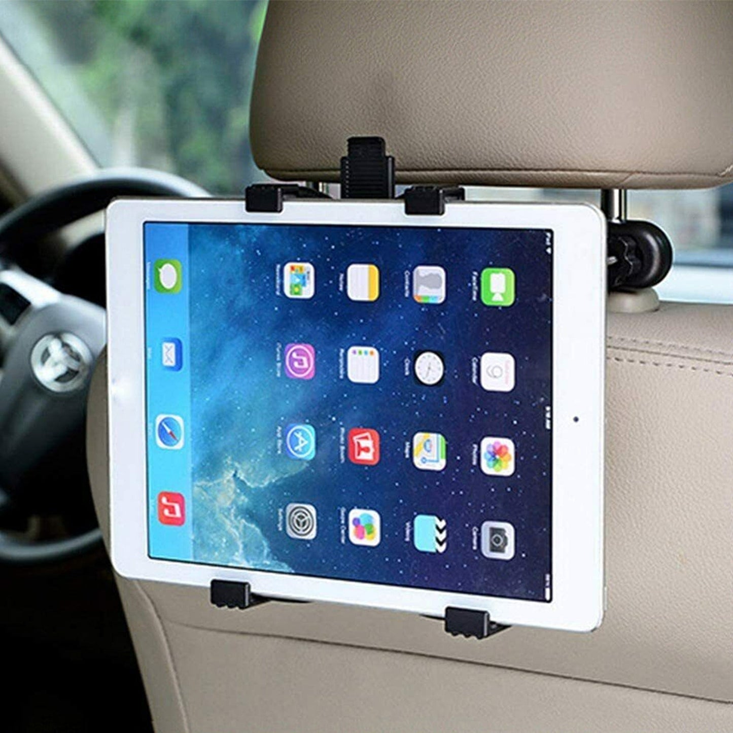 Adjustable Car Seat Headrest Mount for 8 to 12in iPad Samsung Tablet Holder