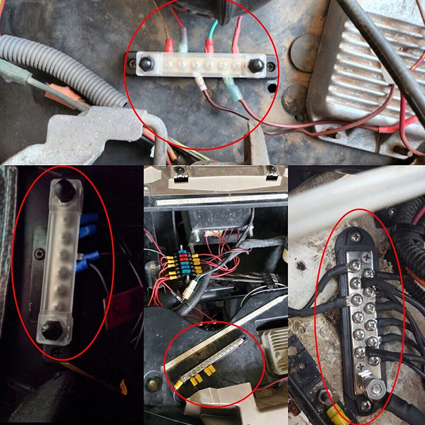 Power Distribution Block for Car Battery Connection Dual Terminal