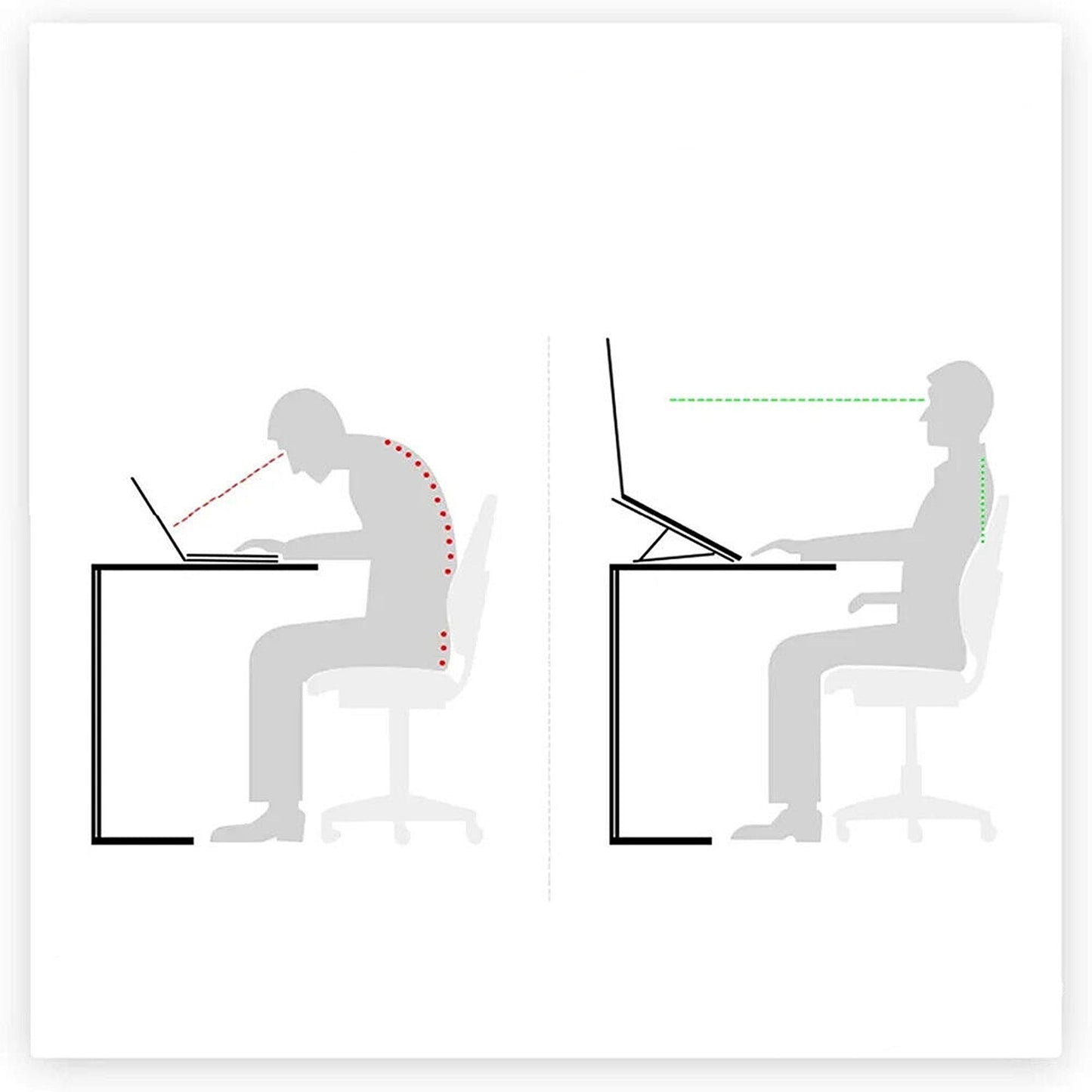Adjustable Stand Tray for Laptops and Tablets Portable Desk Holder