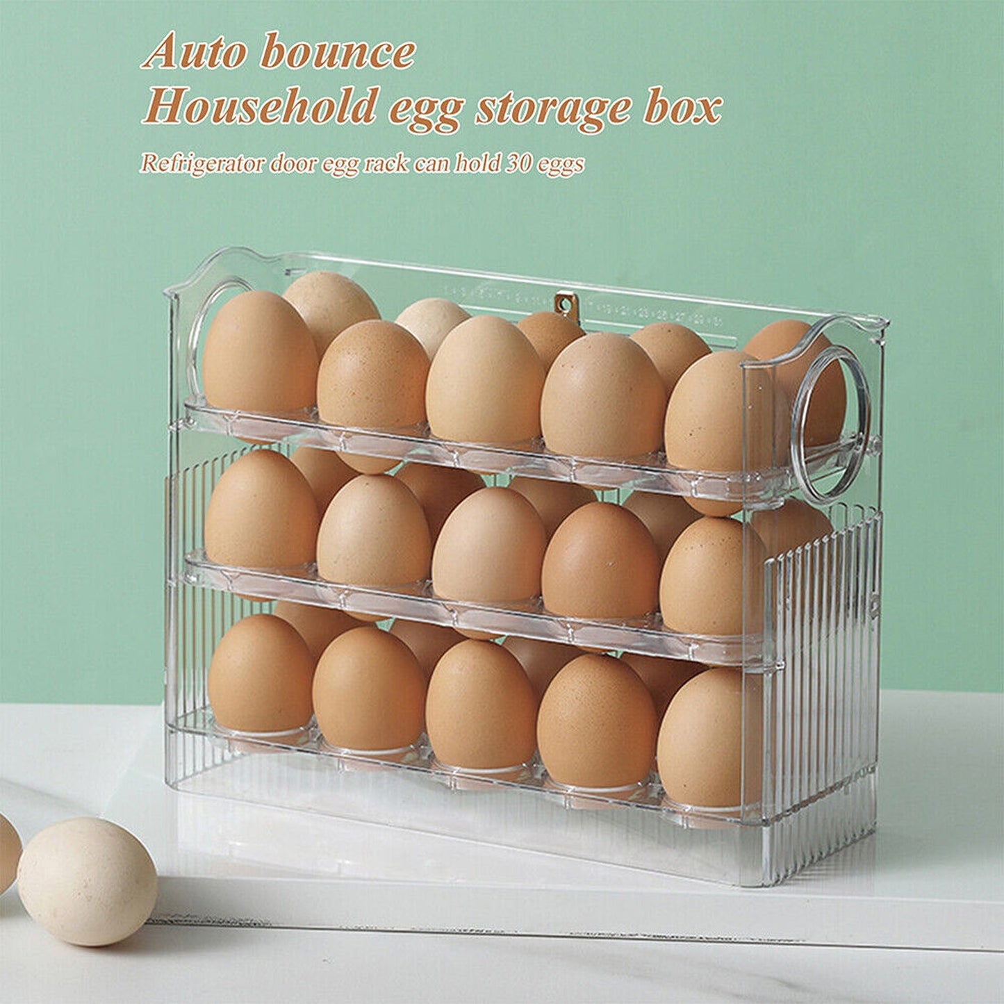 3-Layer Egg Storage Organizer for Refrigerators