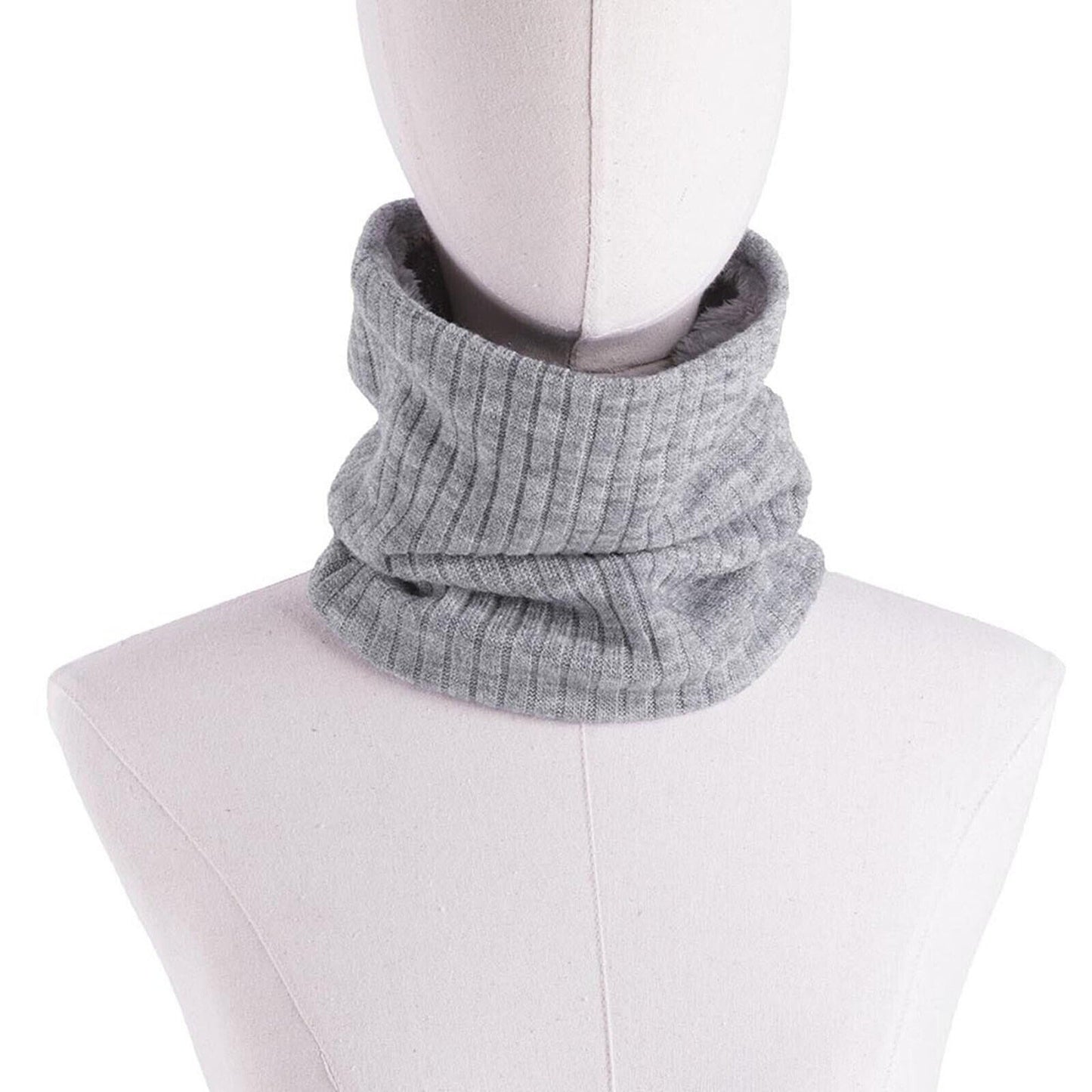 Thermal Warm Knitted Winter Scarf for Men and Women Thicken Chunky Tube