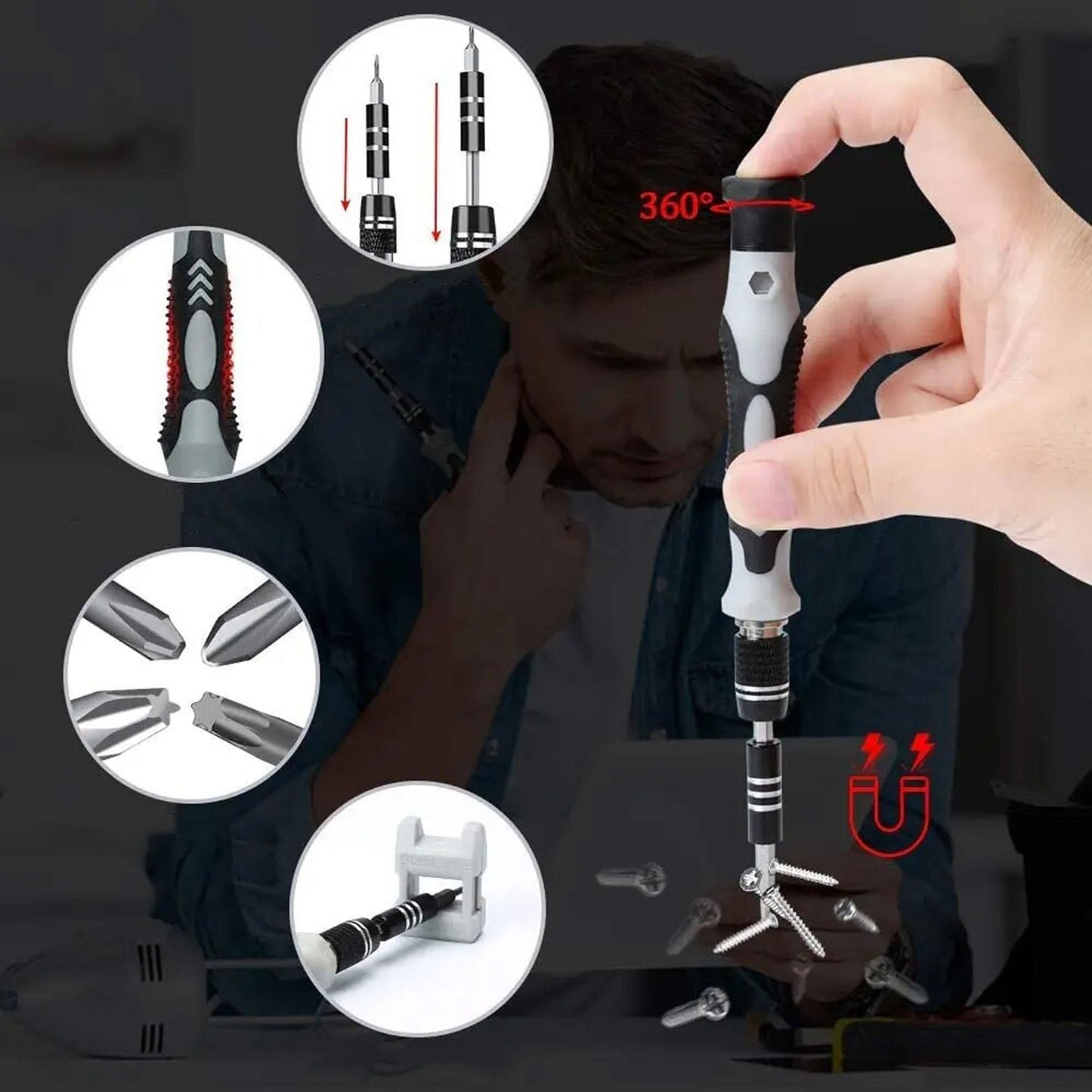122in1 Comprehensive Repair Tool Kit for Electronics and Watches