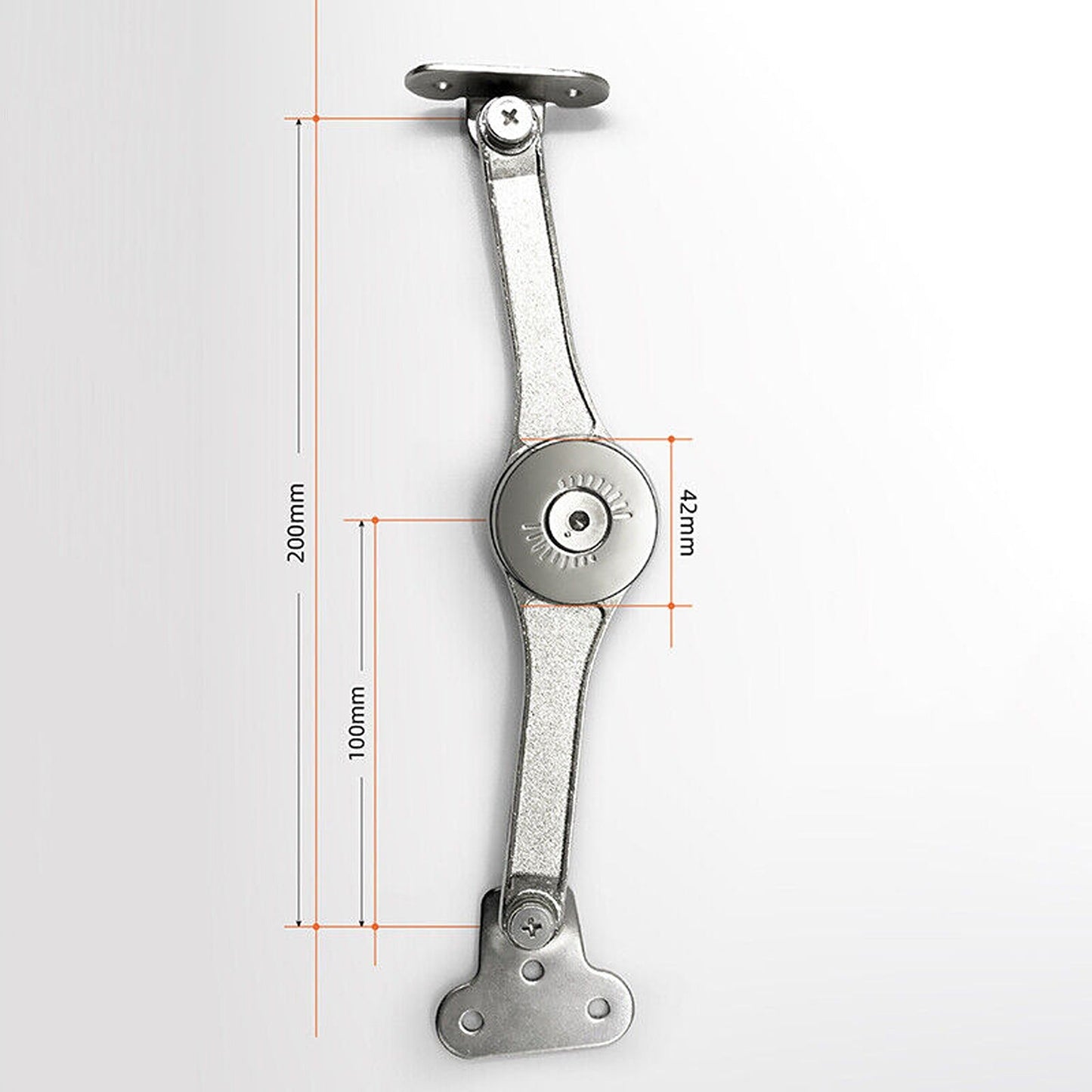 2pcs Soft Close Lid Support Hinge for Wardrobe and Flap Doors