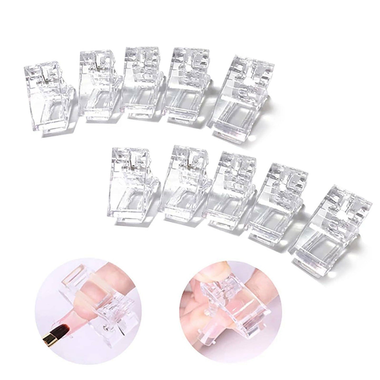 Quick Building Nail Tips Clip Clamps for Poly Gel Extension