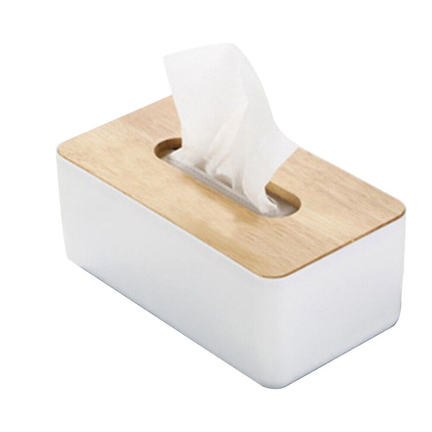 Elegant Wooden Tissue Box Cover Paper Napkin Storage