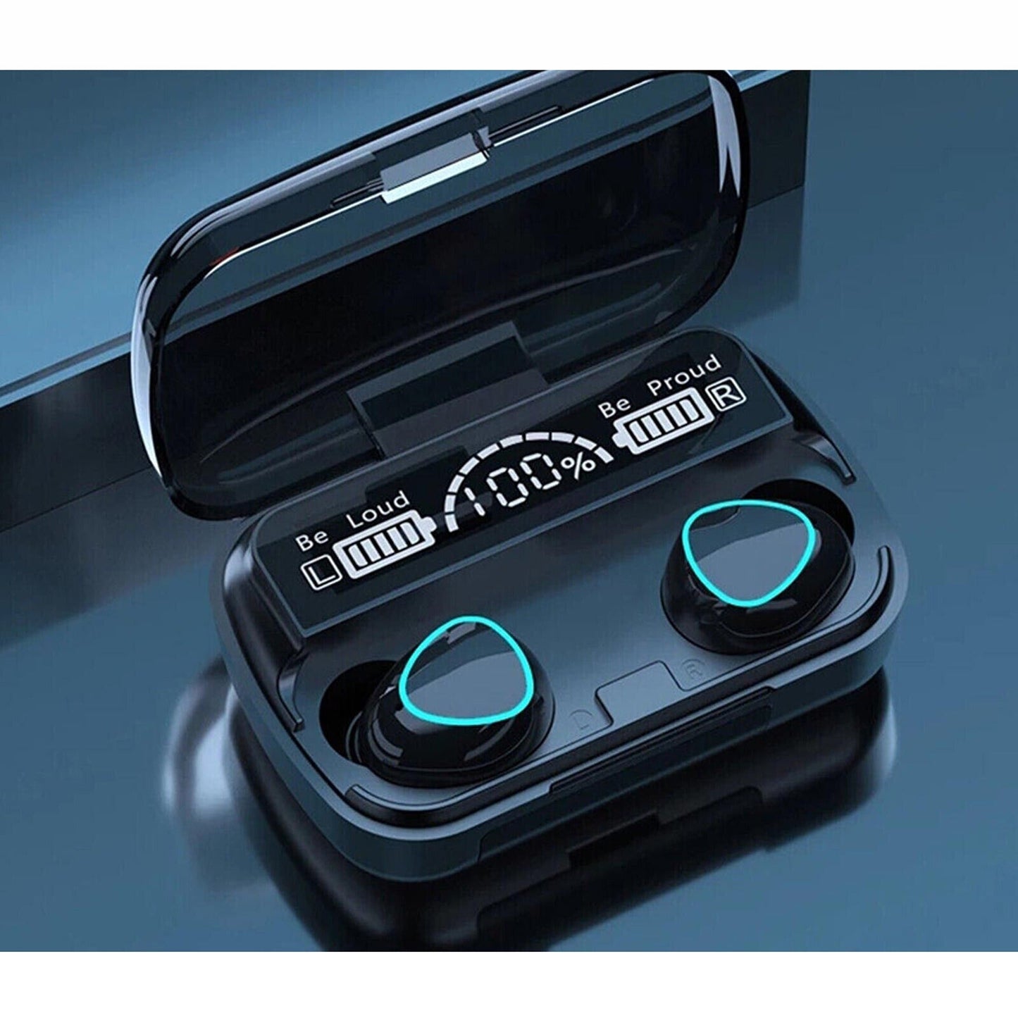 Bluetooth 5.1 Waterproof Wireless Earbuds with LED Display