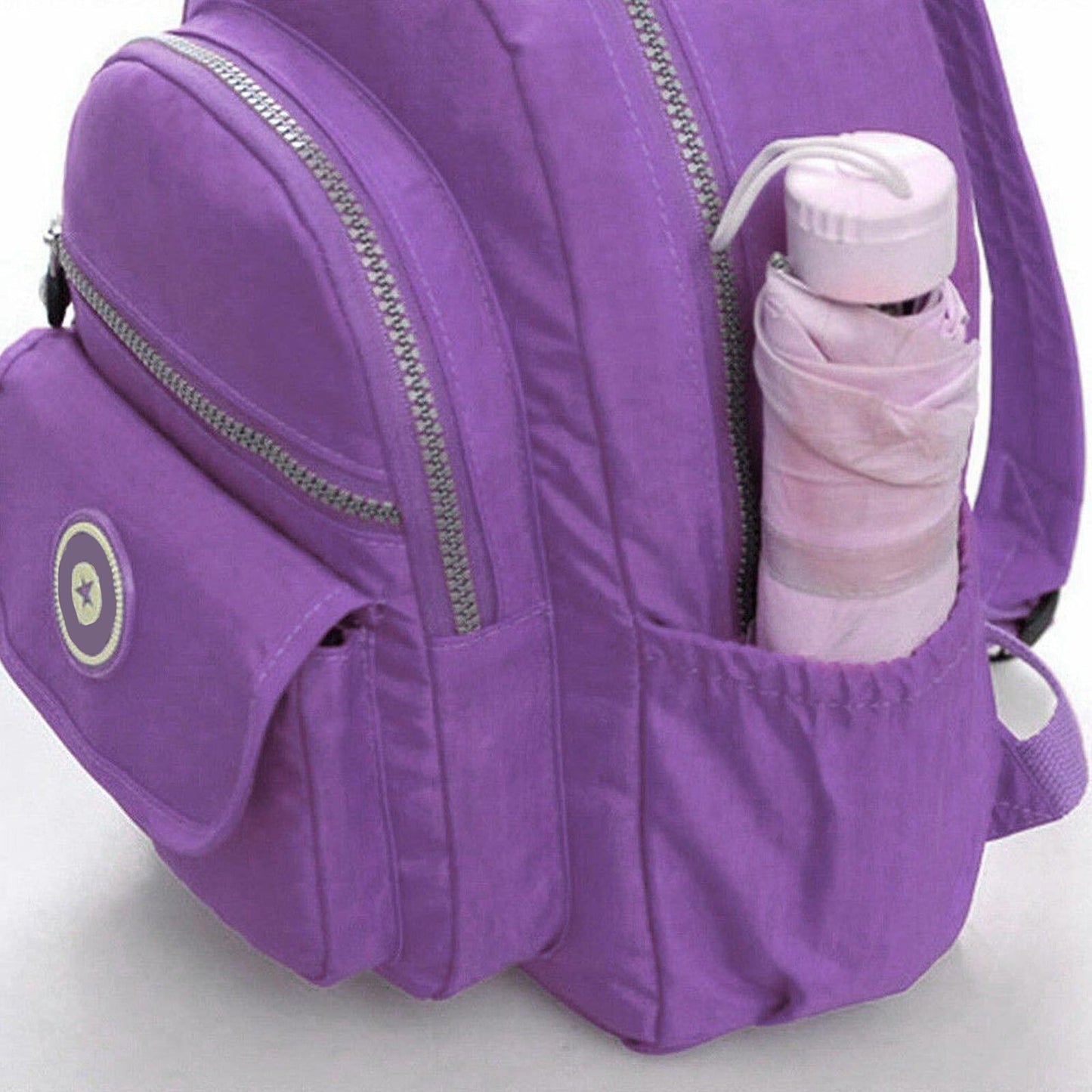 Casual Waterproof Nylon Rucksack Small Travel Backpack Women Shoulder Handbag