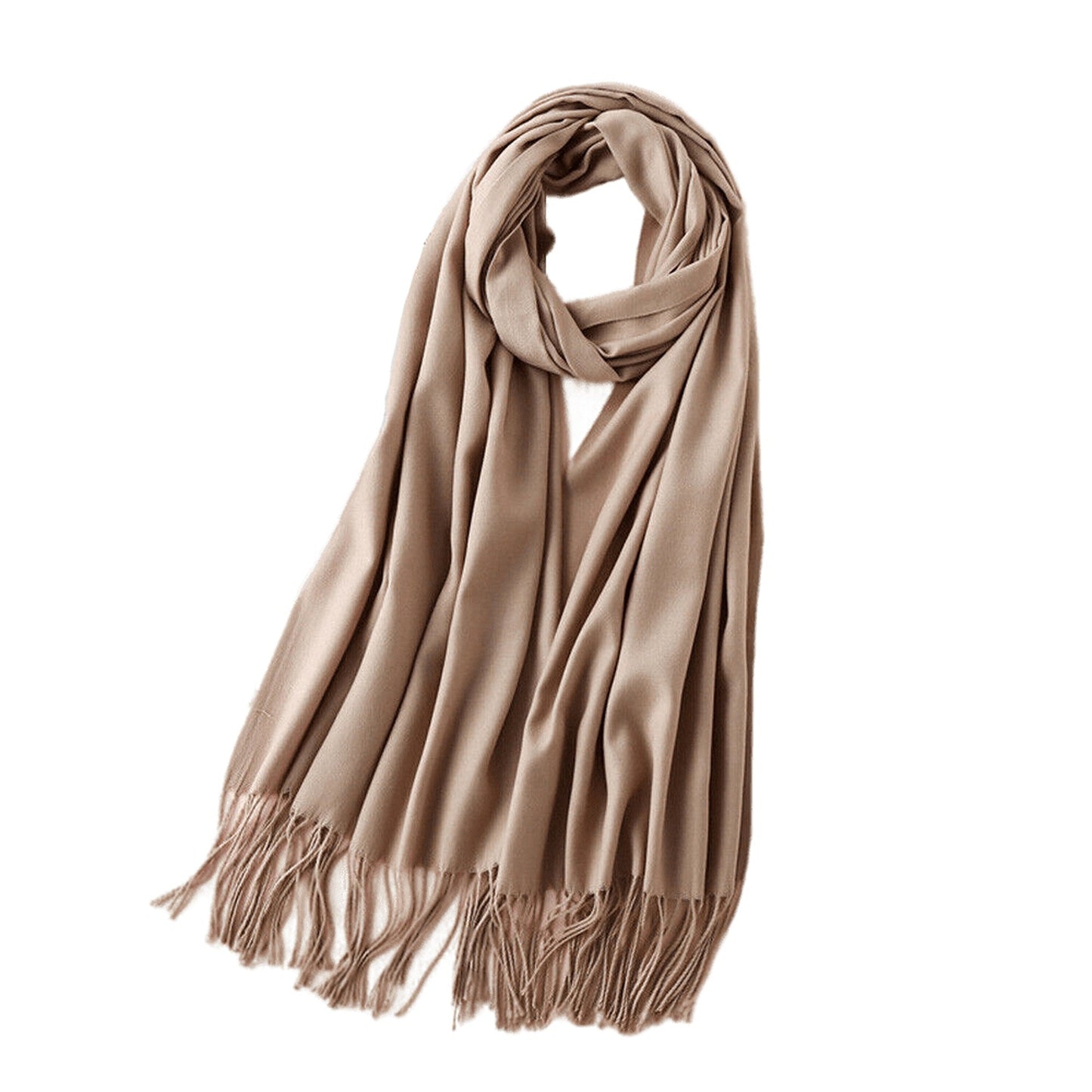 Women Oversized Cashmere Pashmina for Winter Soft Head Wrap Cloak