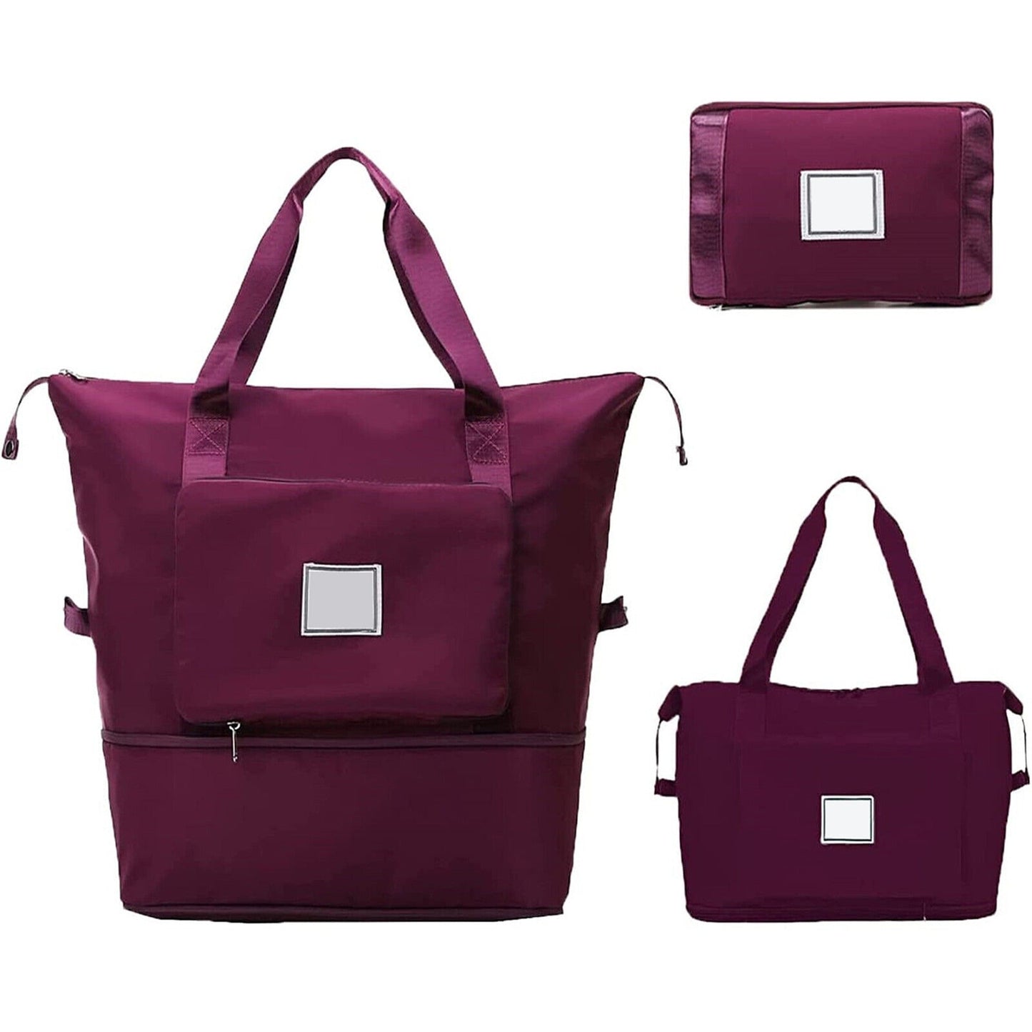 Folding Unisex Travel Bag with Waterproof Large Capacity