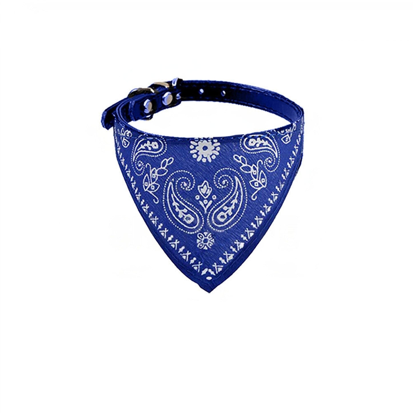 Cute Bandana Collar for Pets Adjustable Leather Neck Scarf