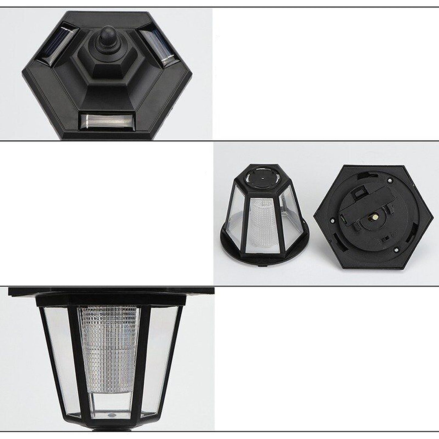 LED Lantern Solar Powered Wall Lights for Outdoor Landscape and Garden
