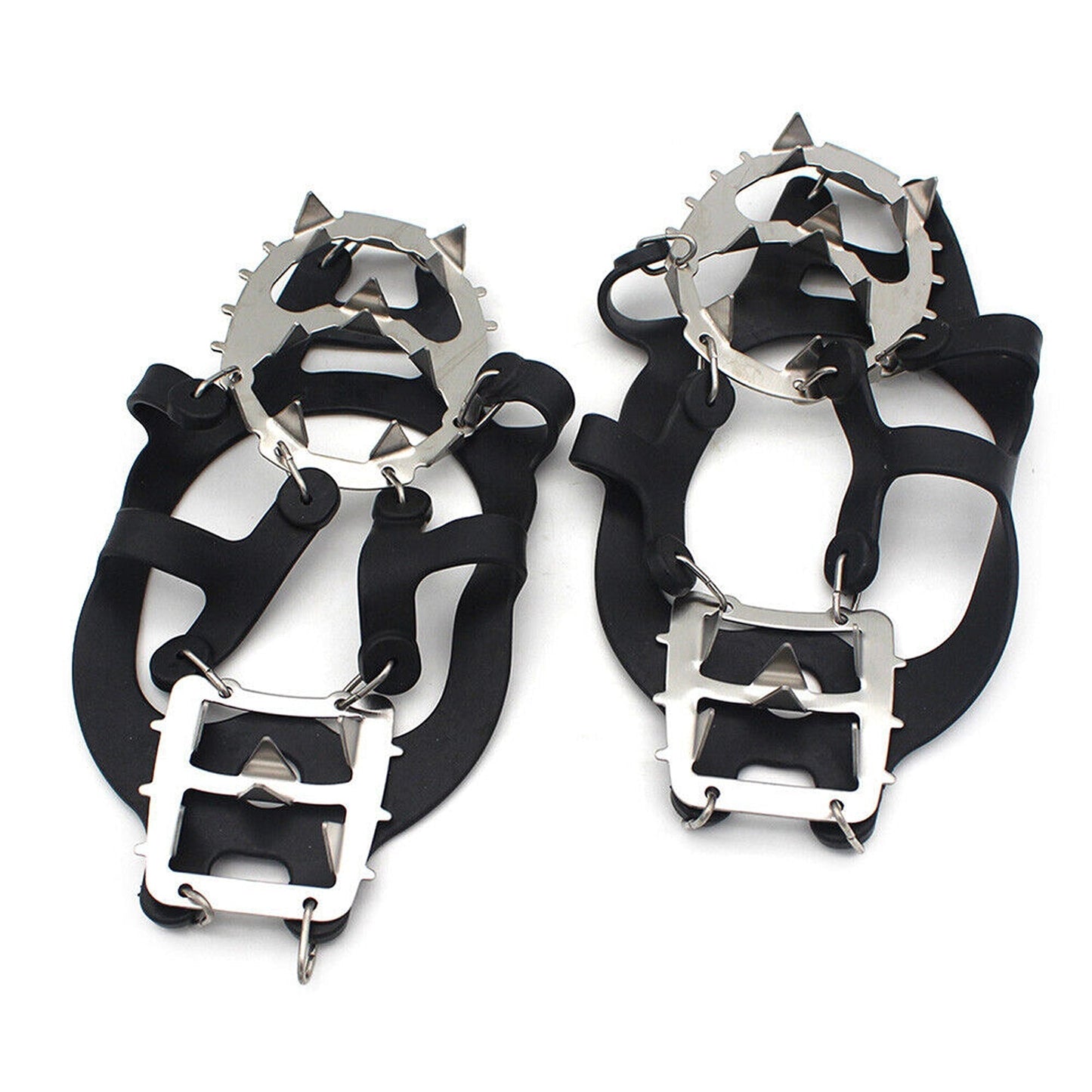 18-Stud Snow Ice Claw Crampons Winter Outdoor Climbing Gear