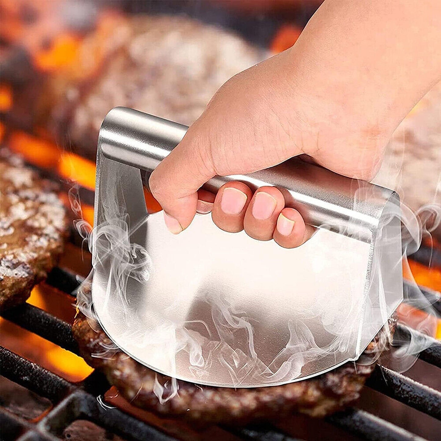 No-Rust Burger Press for Steak and Hamburger Griddle BBQ Accessory