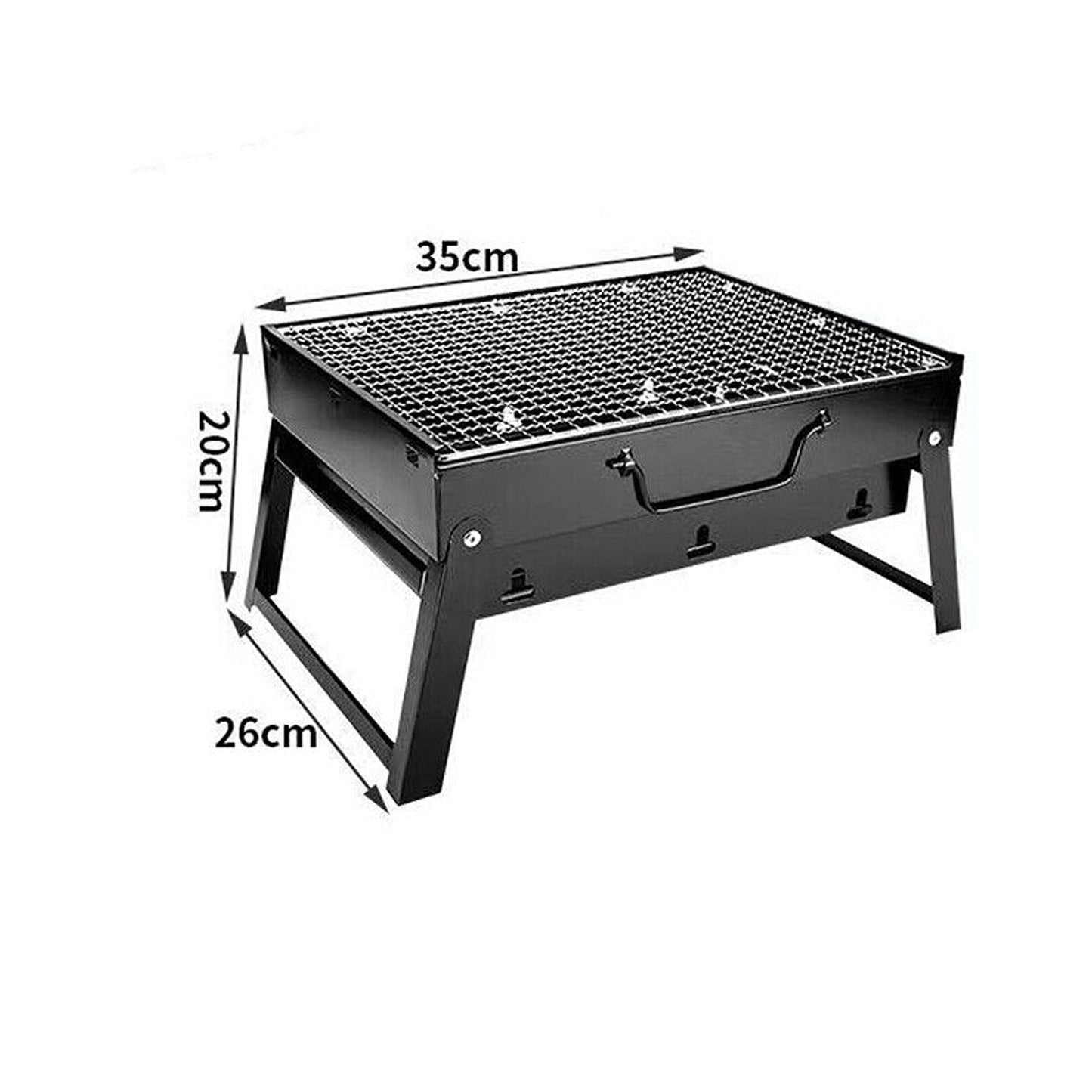 Foldable and Portable Charcoal BBQ Grill for Outdoor Picnics