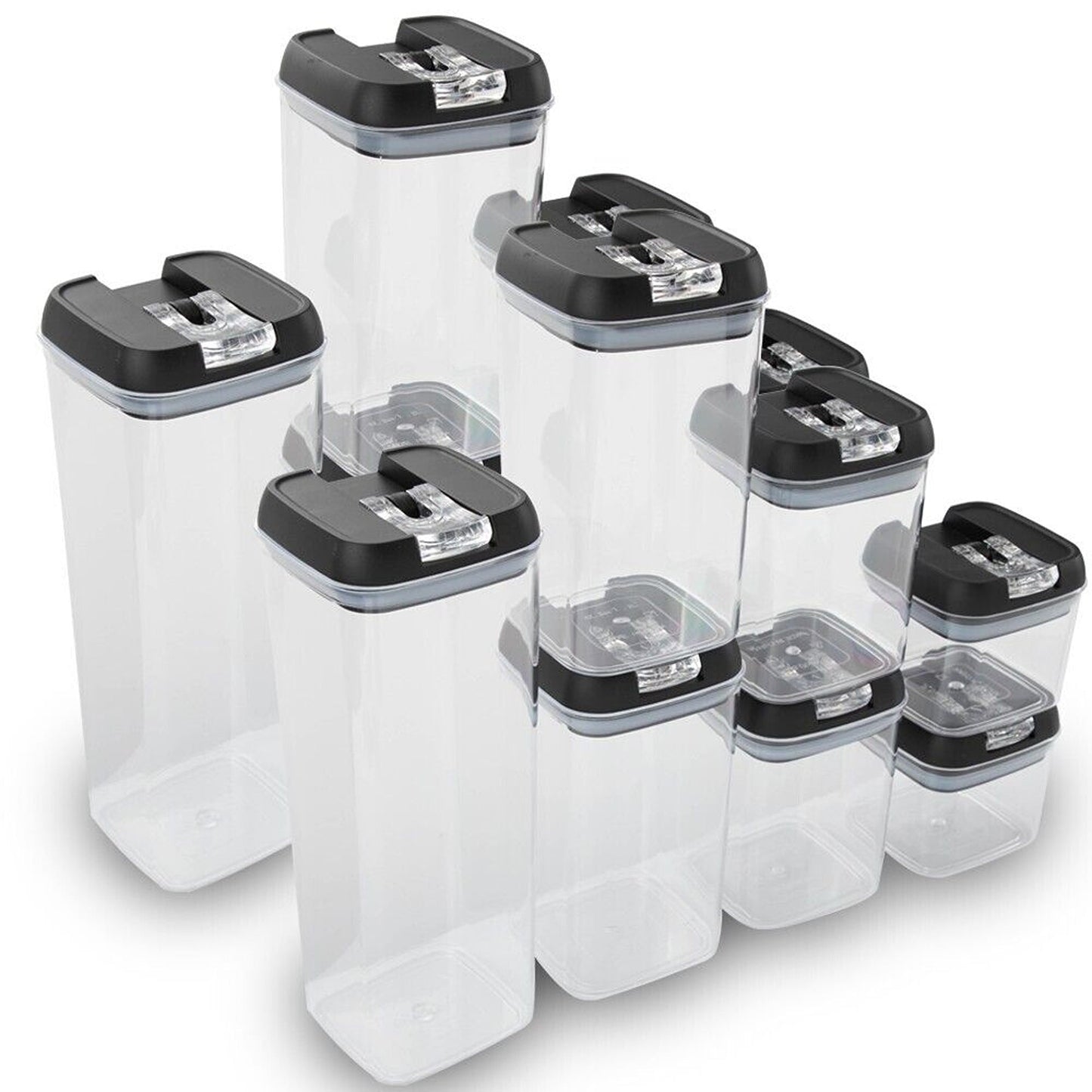 14-Piece Kitchen Pantry Organization Set Airtight Food Storage Containers