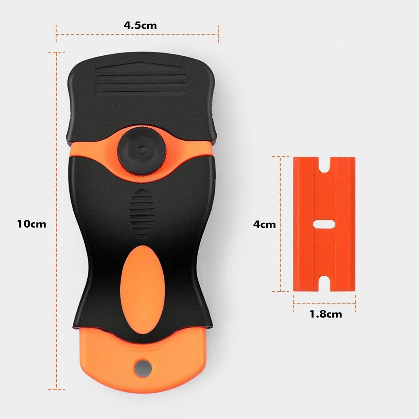 Adhesive Scraper Tool Plastic Razor Blade for Paint and Glue Removal