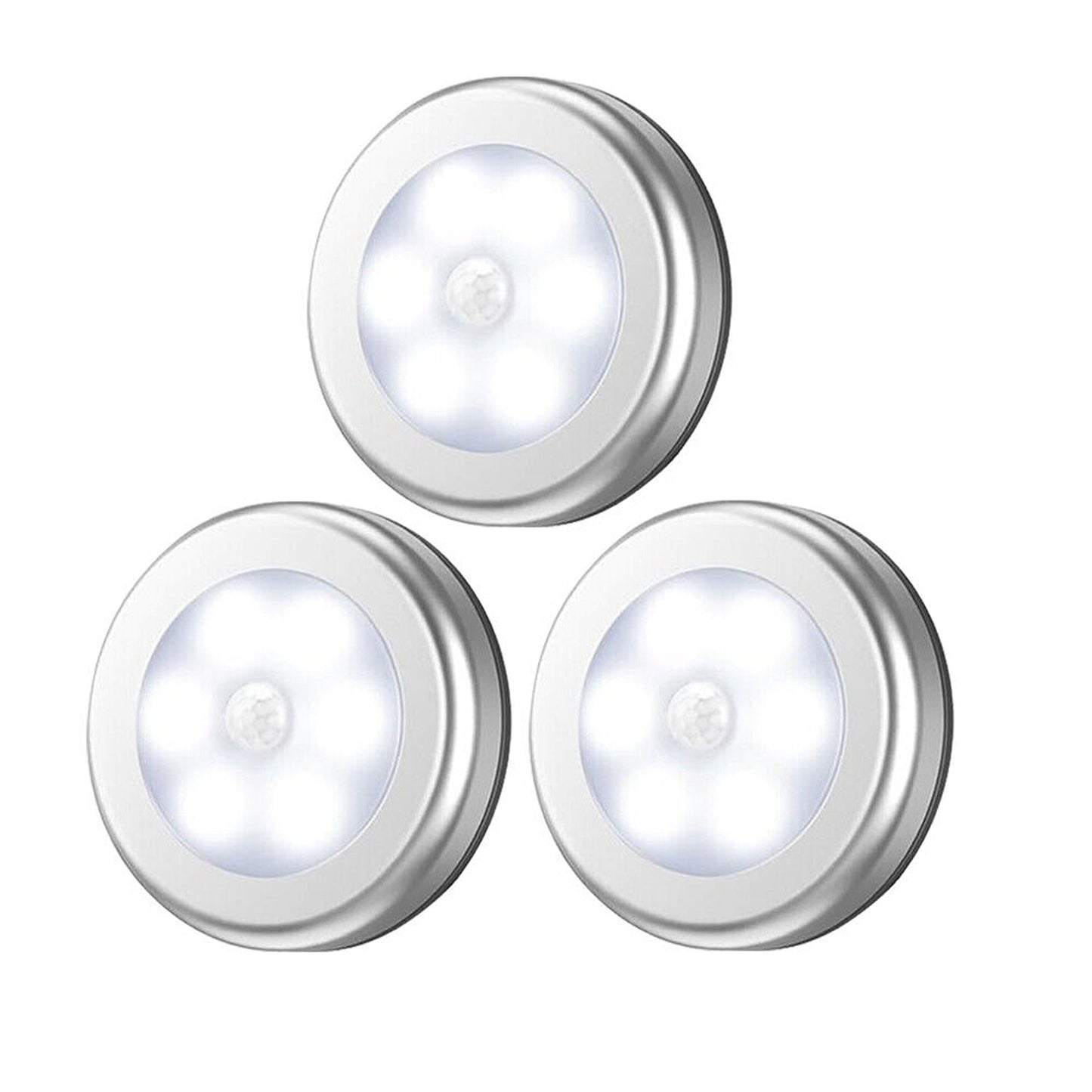 3pcs Motion Sensor Night Lamp Indoor Light Battery Operated