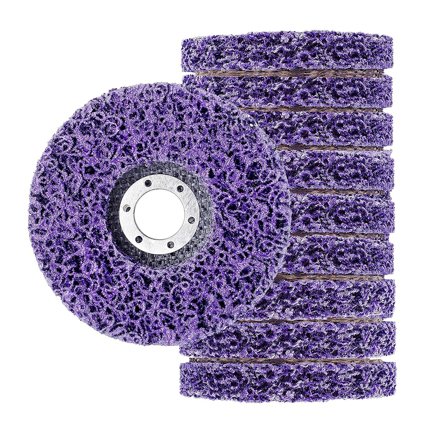 10pcs Medium Grit Poly Strip Disc for Paint and Rust Removal