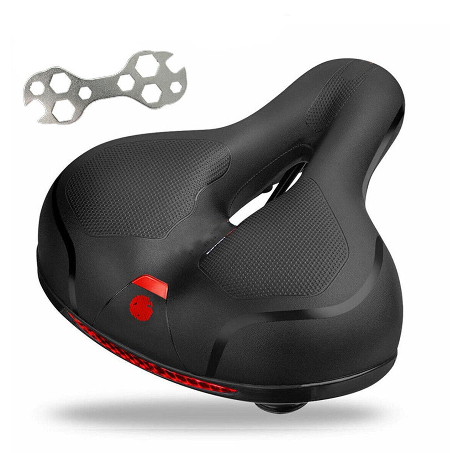 Extra Comfort Wide Gel Cruiser Bike Seat with Soft Pad