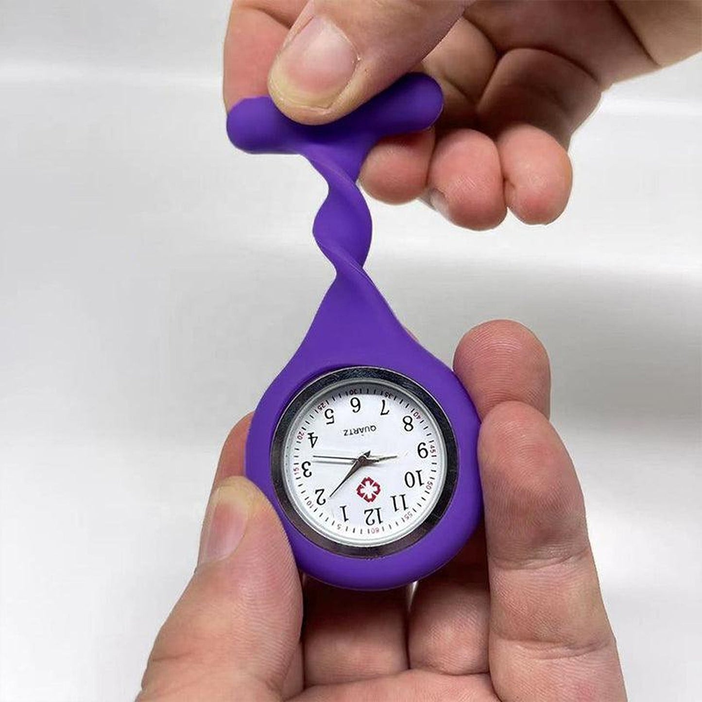 Nurse Silicone Brooch Fob Watch with Tunic Clip