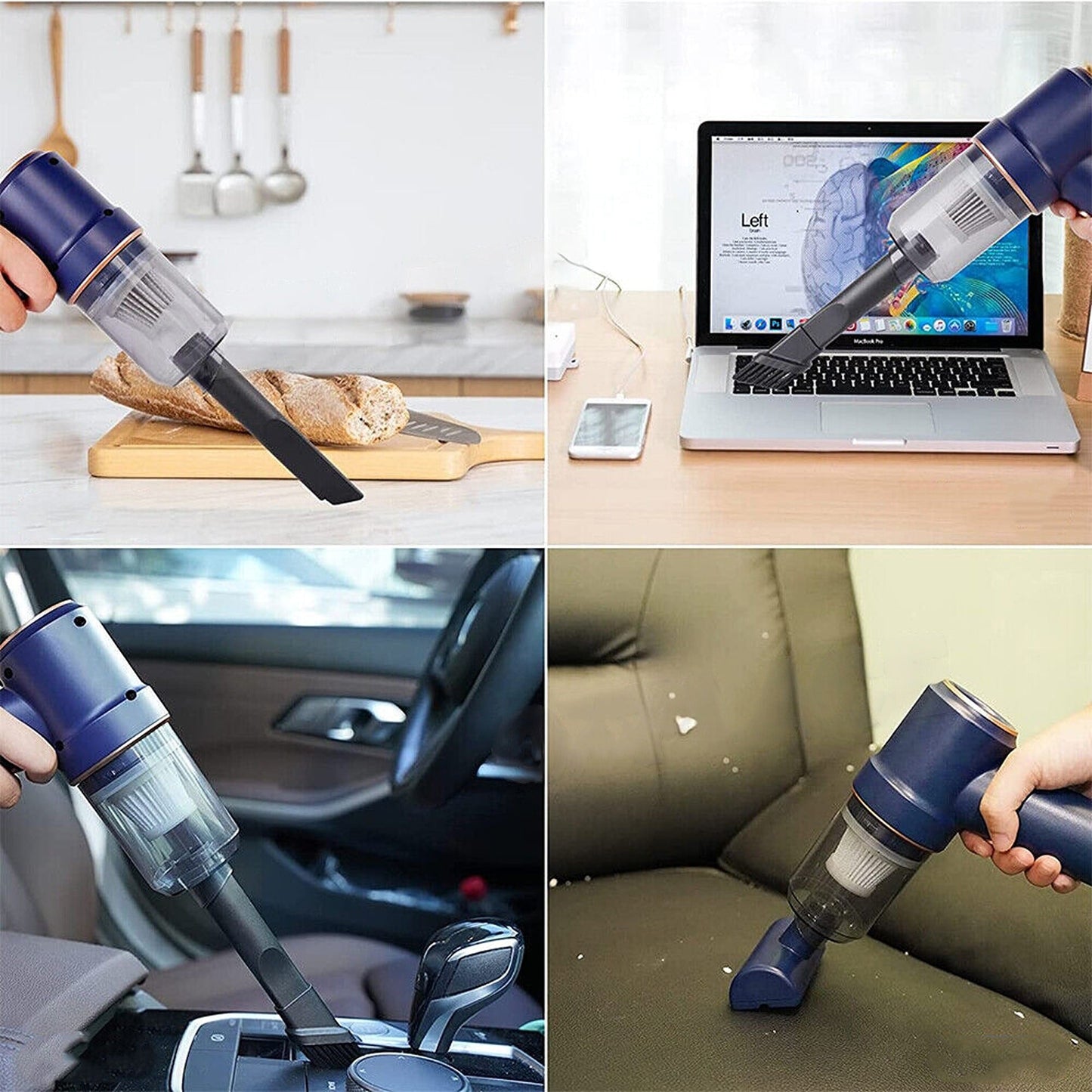 Portable Mini Handheld Car Vacuum Wireless Auto Cleaner 42000RPM