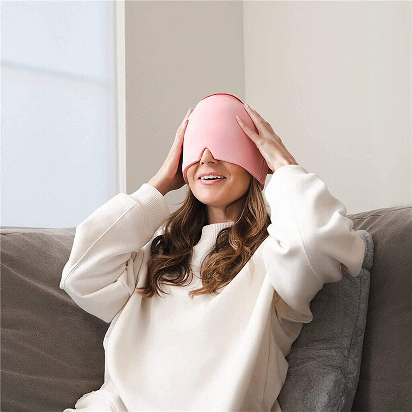 Ice Pack Migraine Cap Aroma Season Hot Cold Therapy Hat