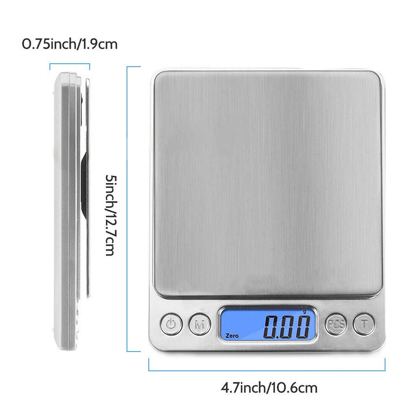 Pocket Digital Jewellery Scale Electronic Milligram 500g Precision