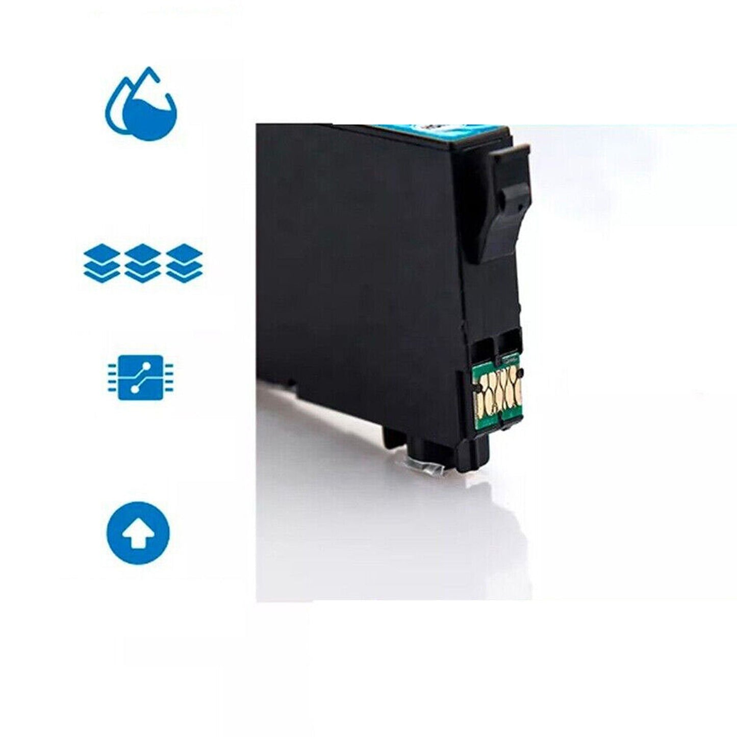 4pcs Ink Cartridges Compatible with EPSON WF7830/7840/4830/3820 - 812XL