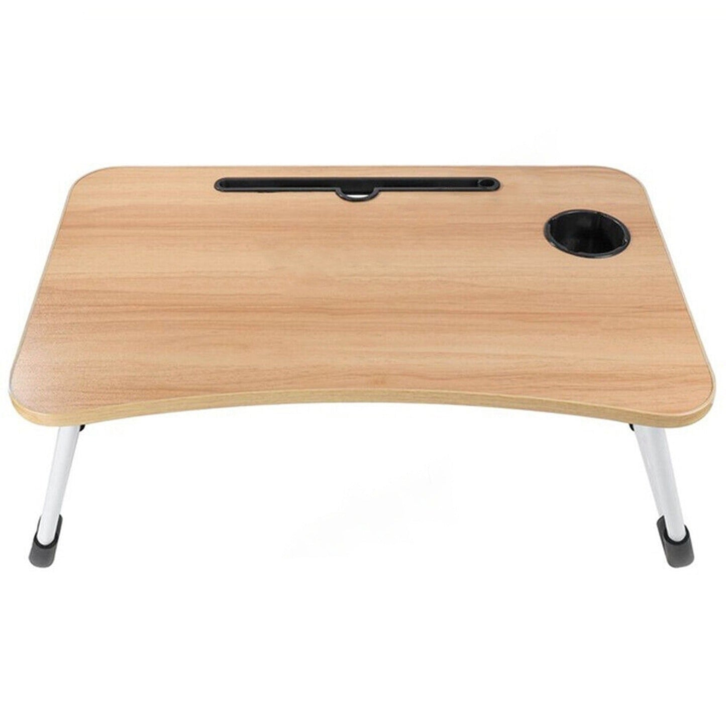 Portable Lap Desk for Laptop Foldable Bed Table with Cup Slot Picnic Tray