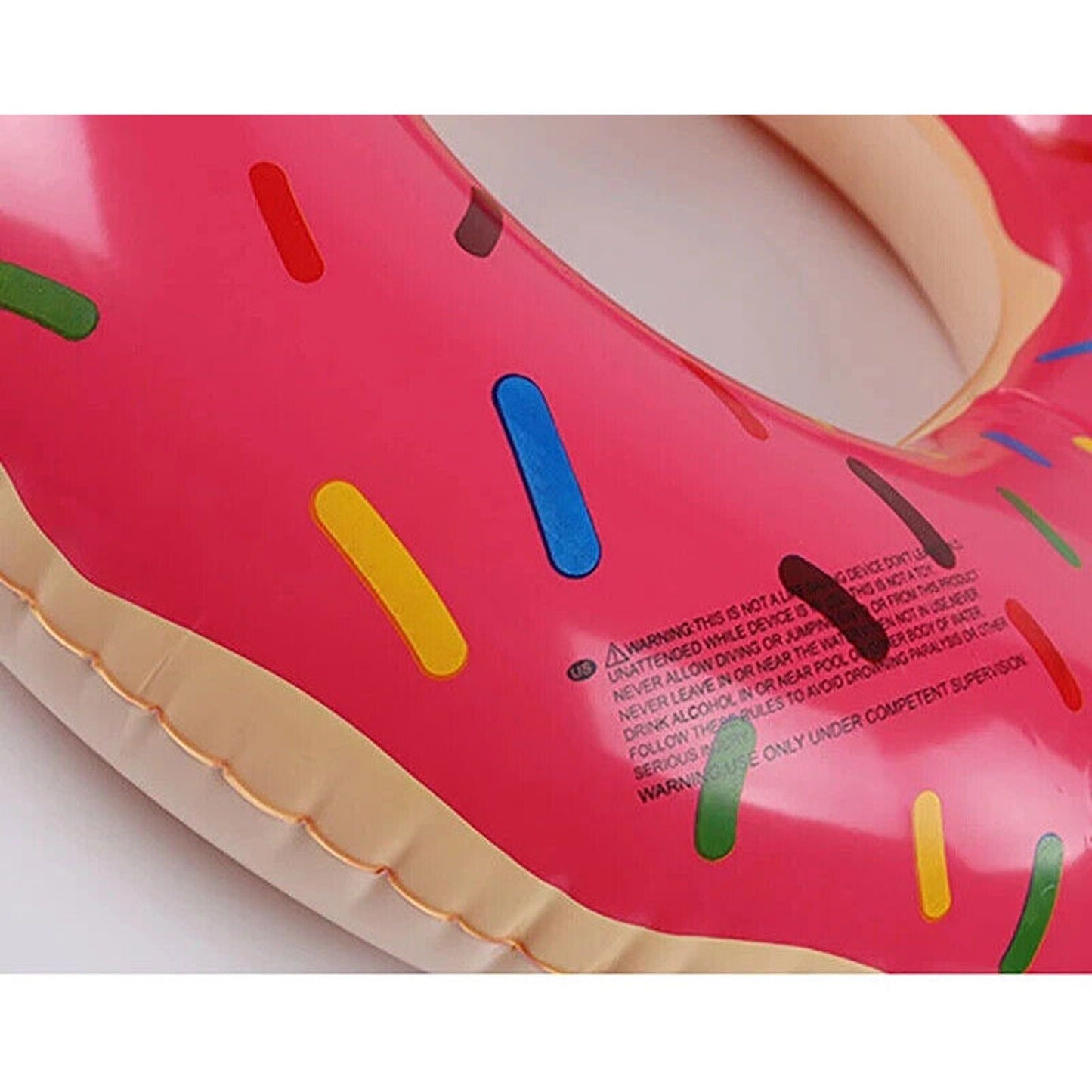 Giant Adult Inflatable Donut Pool Float Swimming Ring Lounge Bed