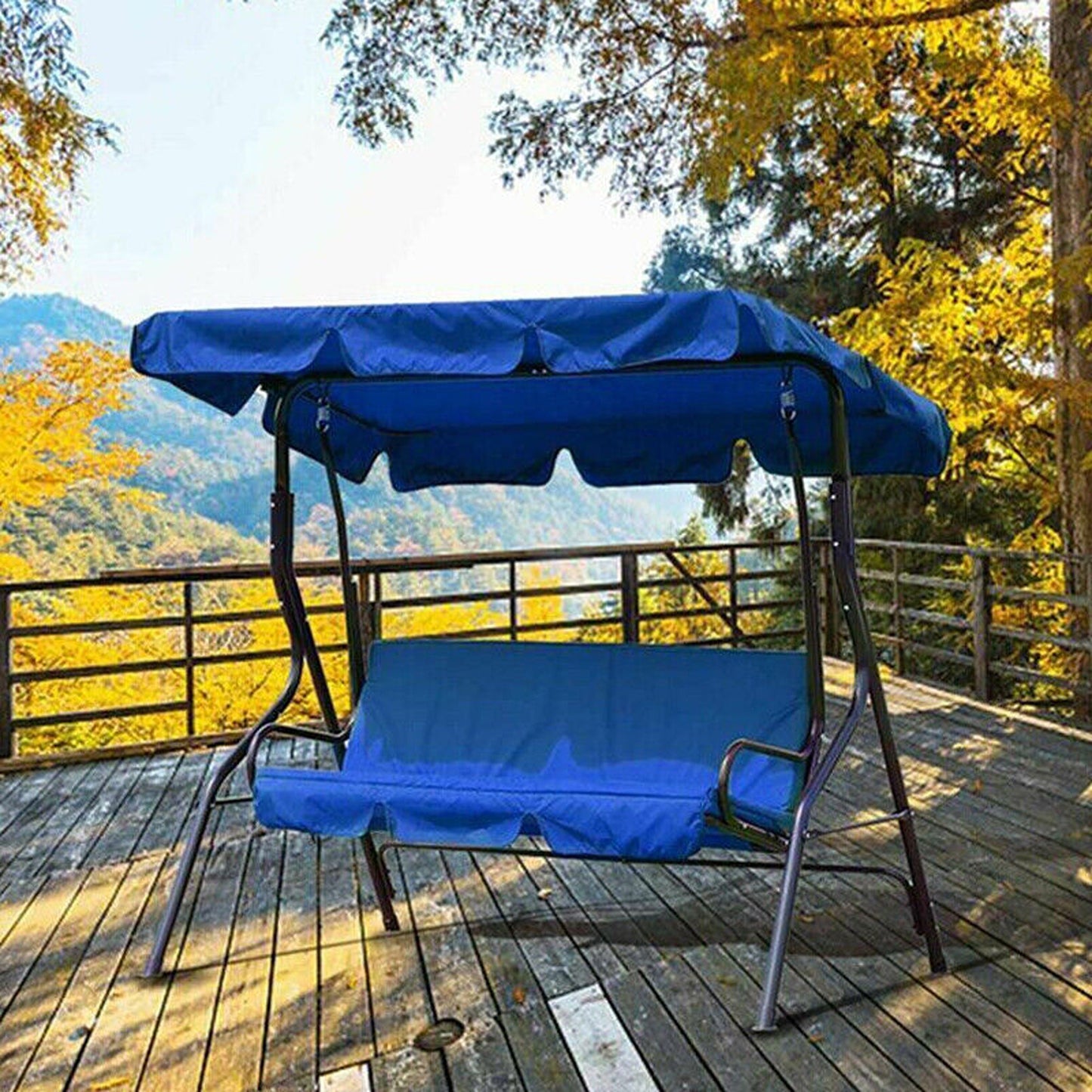 Garden Swing Chair Cover Waterproof Cushion for Outdoor Patio Seating