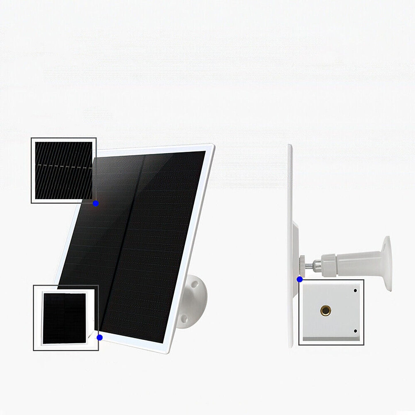 6W Output Micro USB Solar Panel for Outdoor Security Cameras