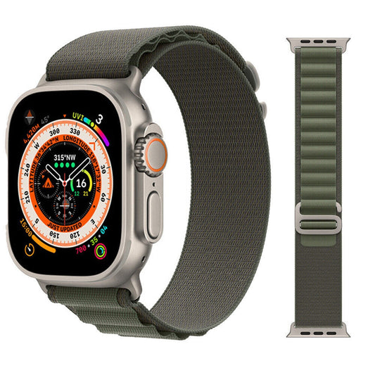 Alpine Loop Green For Apple Watch Band Strap Series 9 8 7 40 44 41 45 49mm Alpine Trail Loop