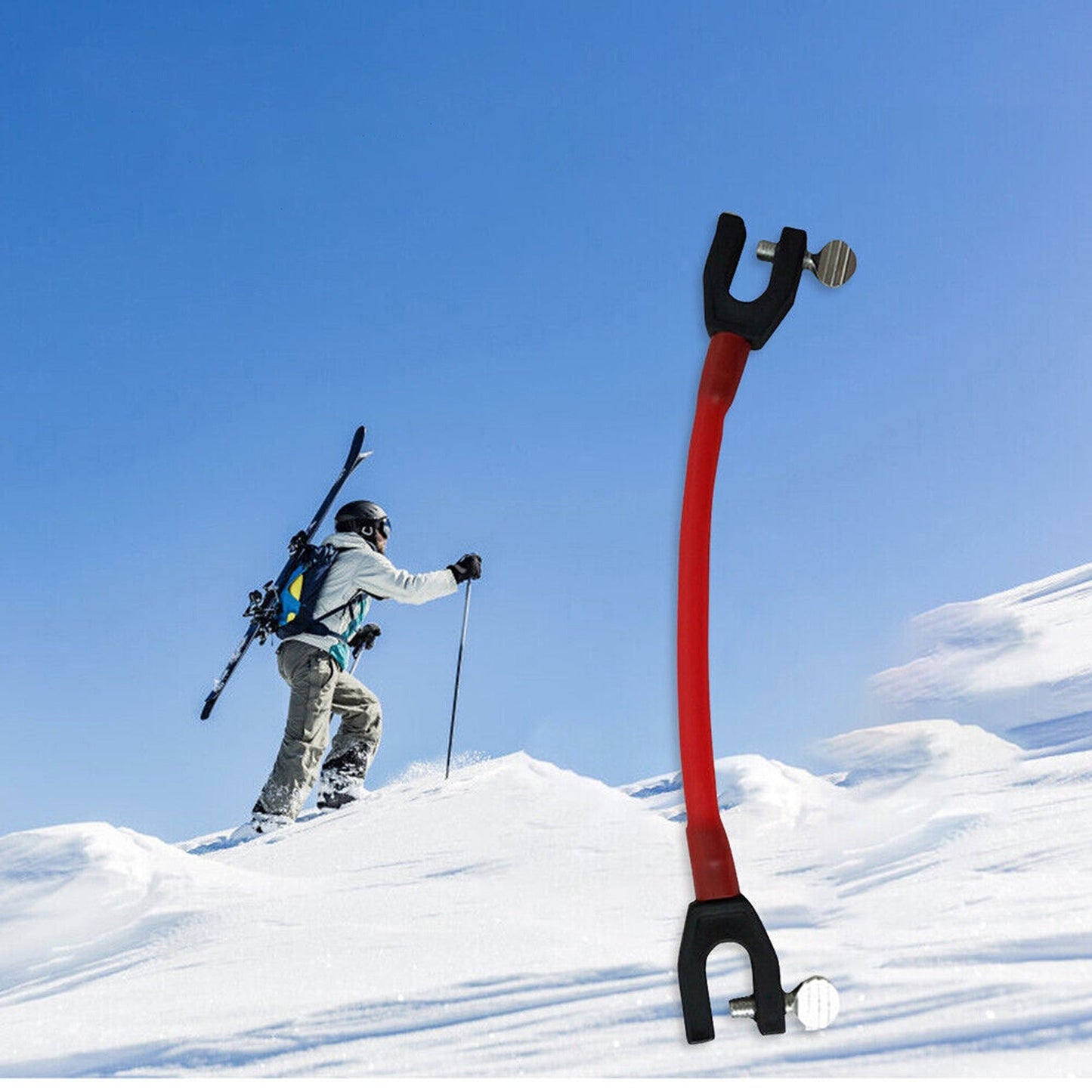 Winter Ski Tip Connector Elastic Clip for Kids Beginner