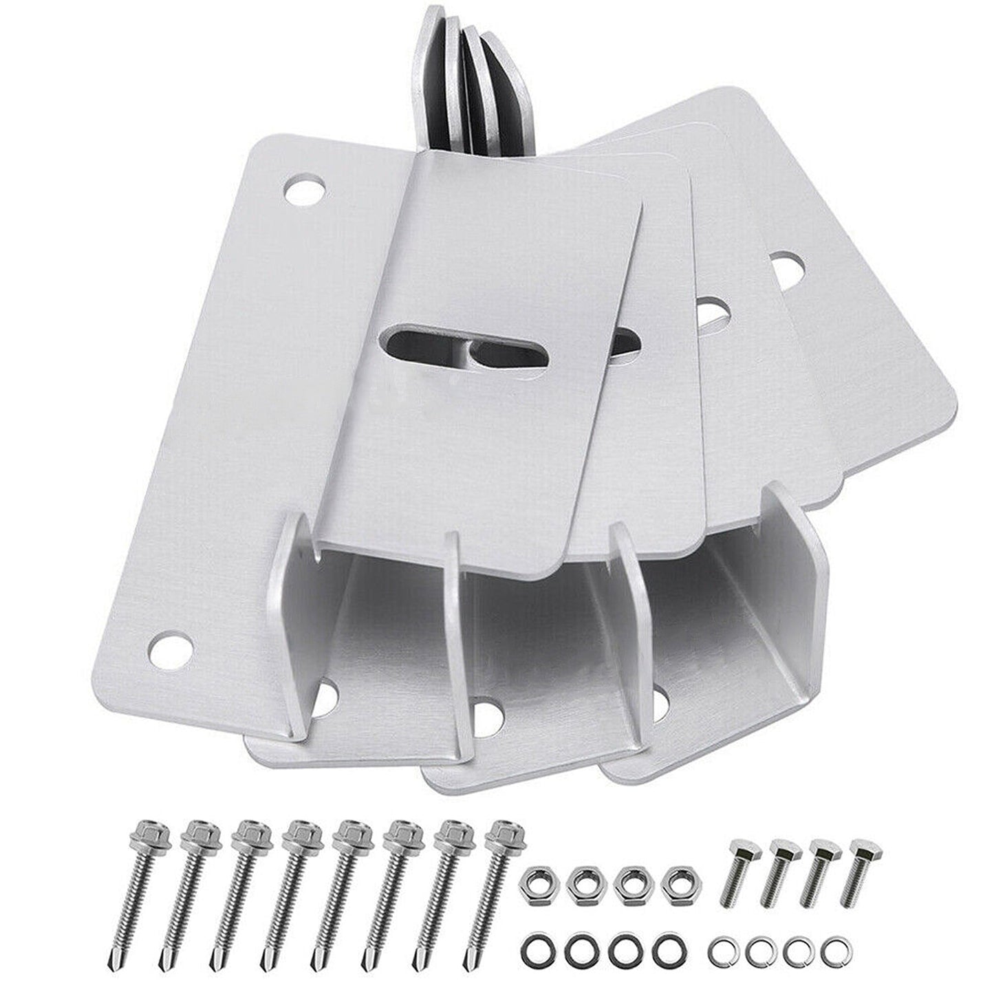 4pcs Roof Wall Solar Panel Mounting Kit Aluminum Z Bracket Set