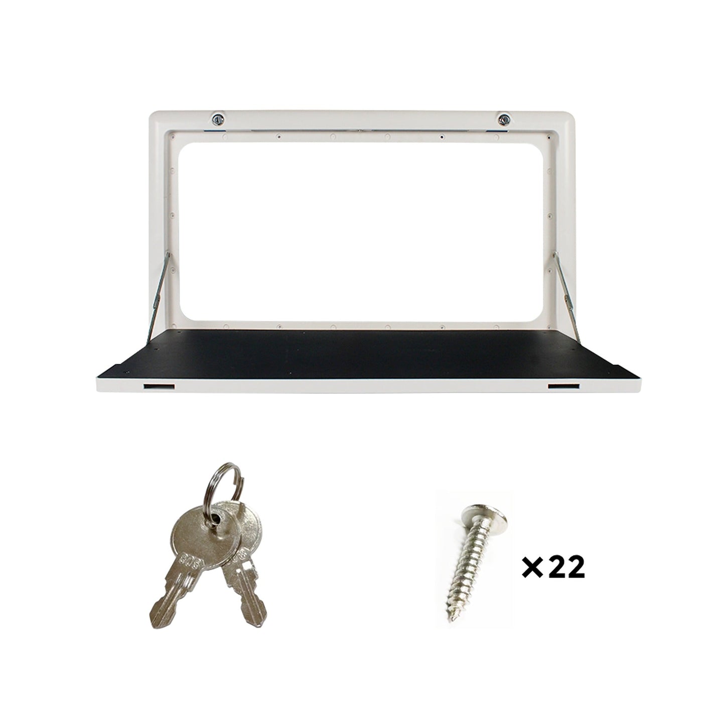 Picnic Folding Table with LED Light Suitable for Caravans 800mm x 450mm