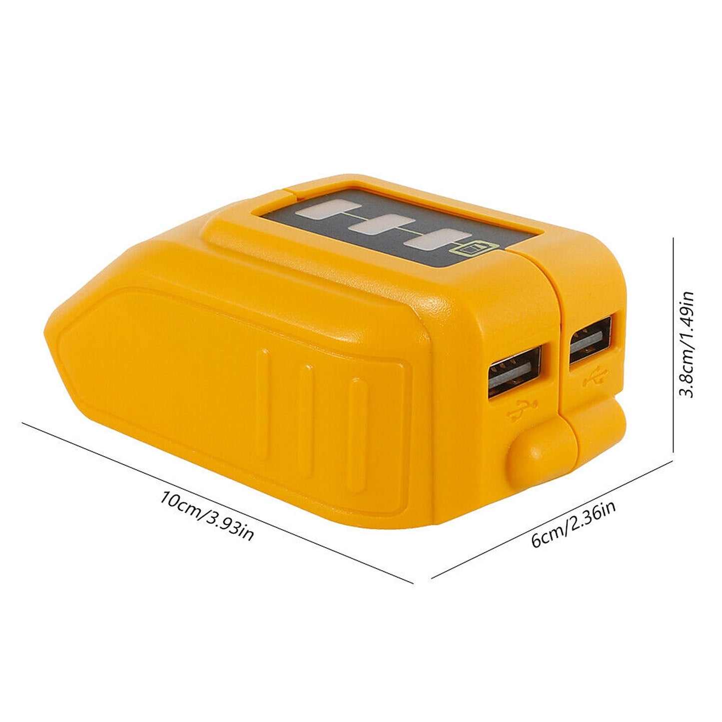 USB Charging Battery Adapter for DEWALT Power Bank Charger DCB090 Mobile Phone