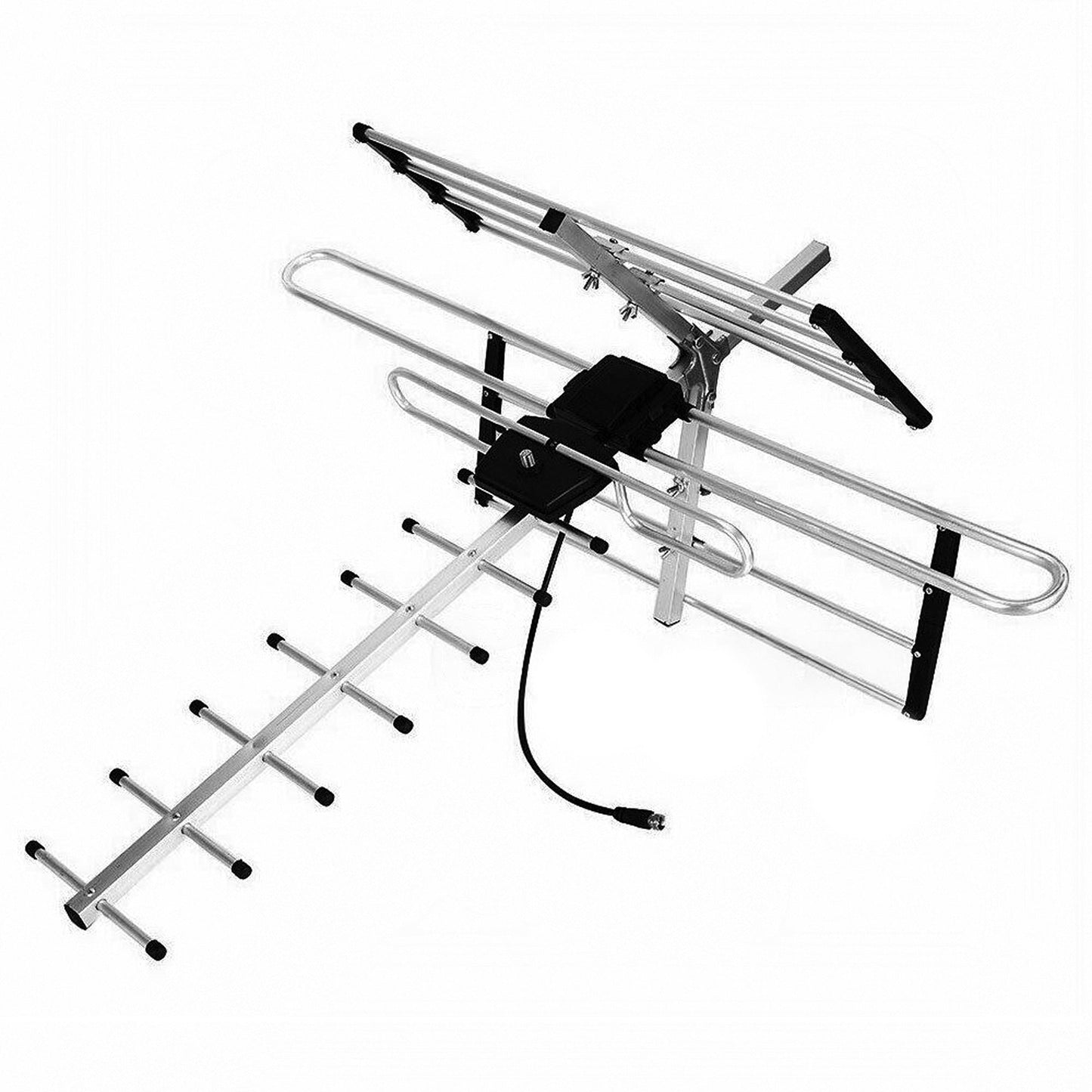 UHF VHF FM Outdoor Digital TV Antenna Signal Amplifier Booster