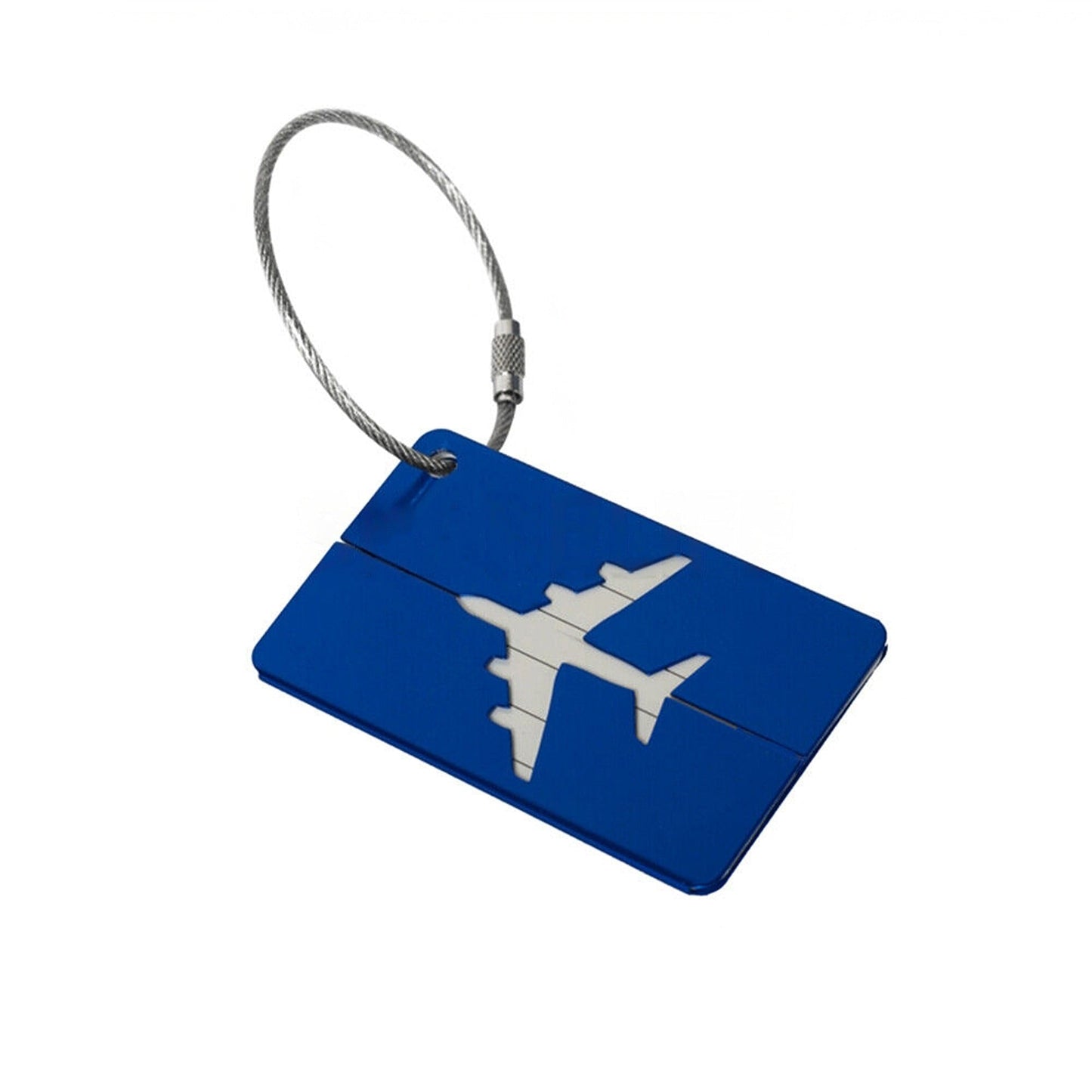 Travel ID Tag for Luggage Aluminum Suitcase Address Label