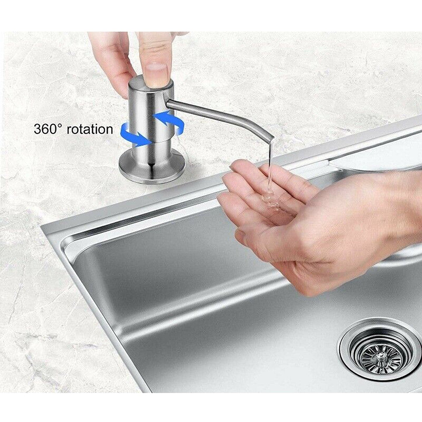 Kitchen Sink Soap Dispenser with Extension Tube Kit for Hand Pumps