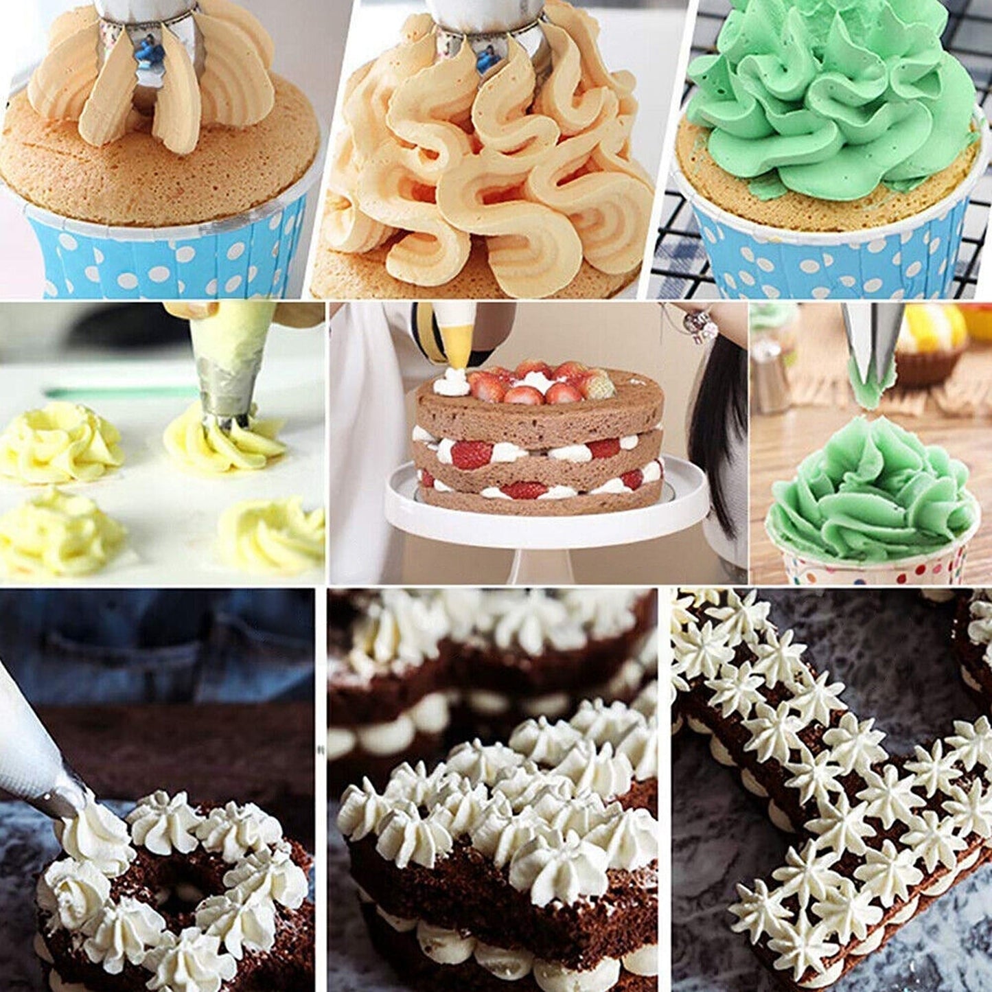 32pcs Flower Decorating Russian Icing Piping Nozzles Pastry Tools Set