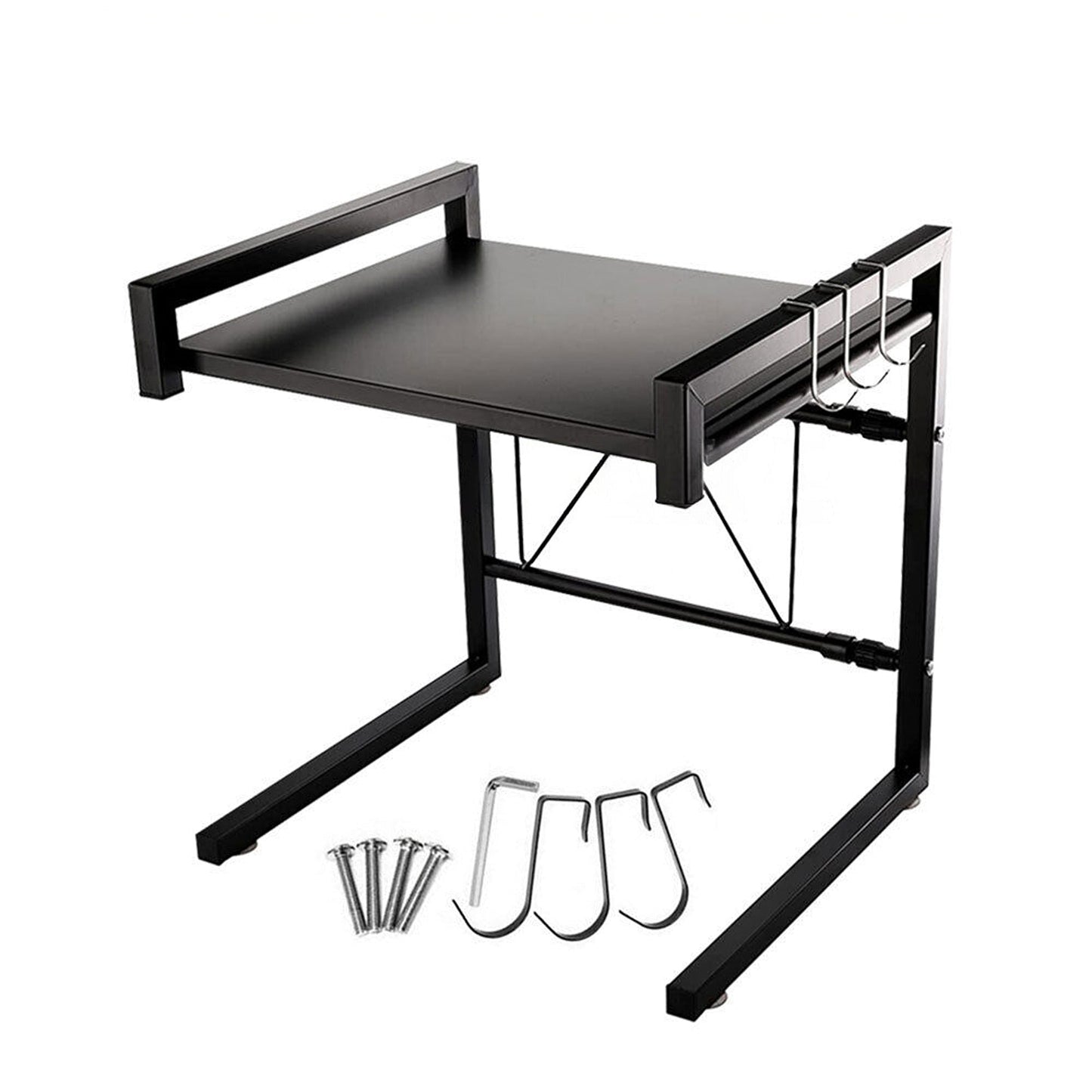 Organizational Shelf for Microwave Ovens Steel Kitchen Rack