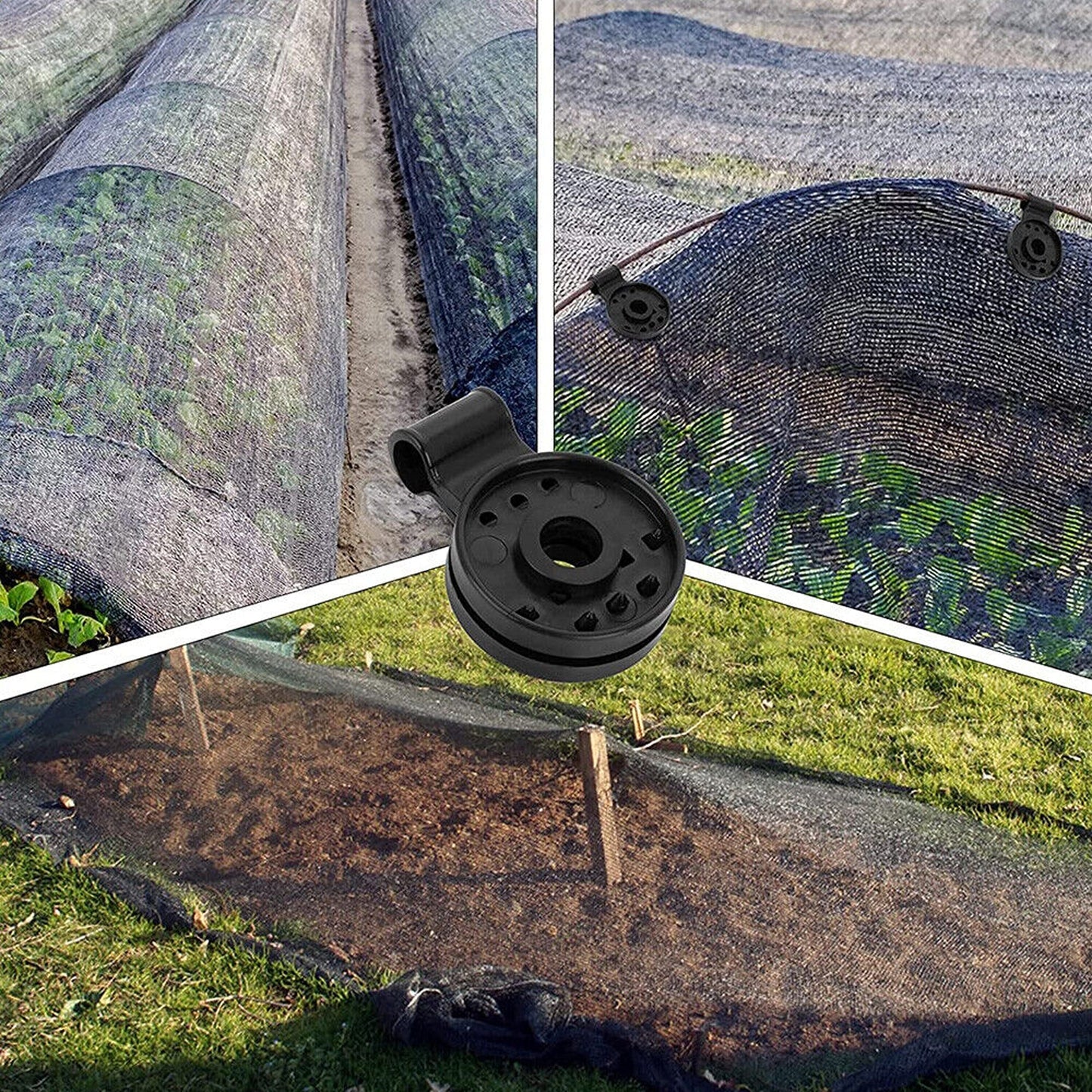 Clips and Hooks for Sunshade Nets and Tarps