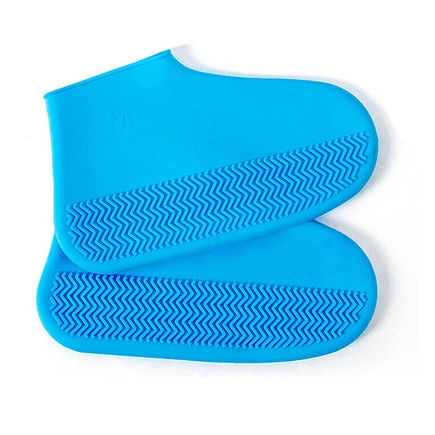 Rain-Proof Non-Slip Silicone Shoe Covers Blue Water Protective Footwear