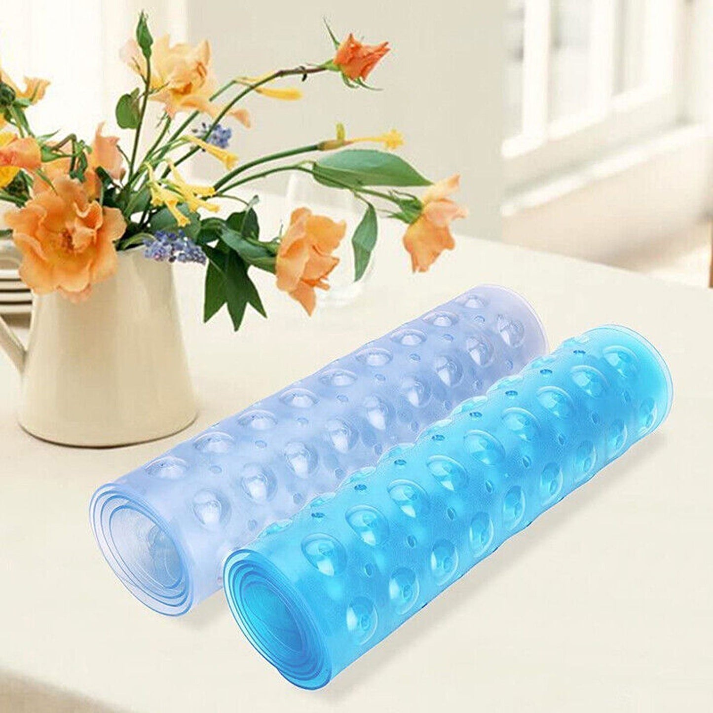 Extra Large Non-Slip Rubber Bath Mat with Suction Cups