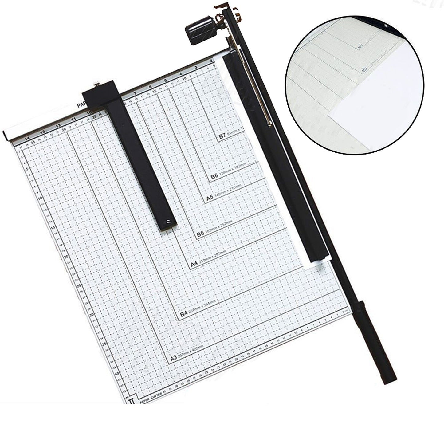 Guillotine Paper Cutter Photo Trimmer for A3 A4 B7 - 15 Sheets Capacity