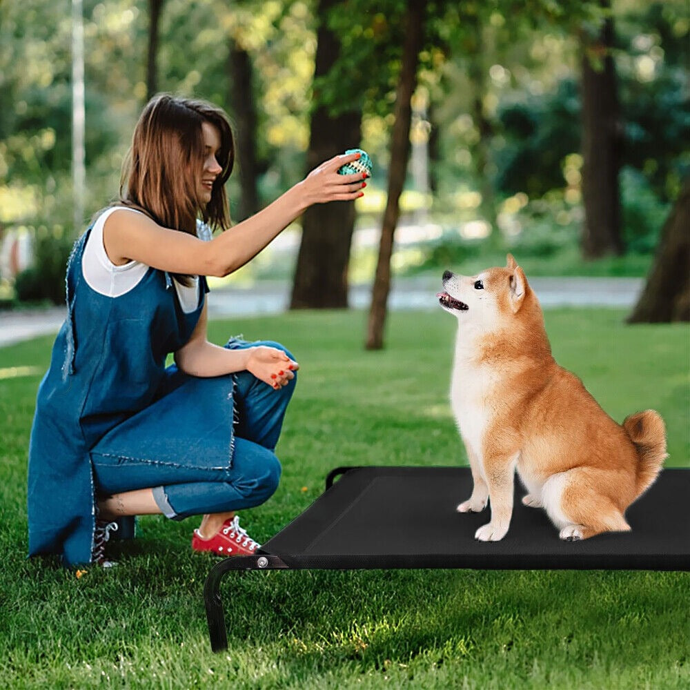Deluxe Elevated Pet Bed Heavy Duty Trampoline Hammock for Dogs and Cats