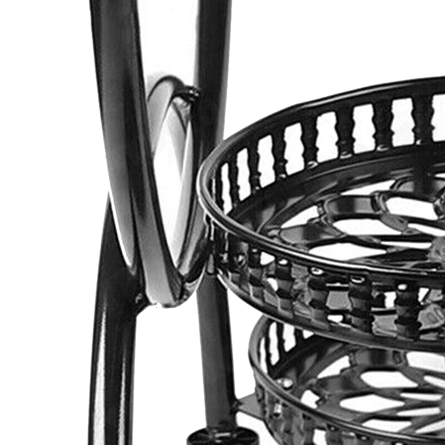 Mobile Balcony Plant Stand with 4 Wheels - 6 Pots