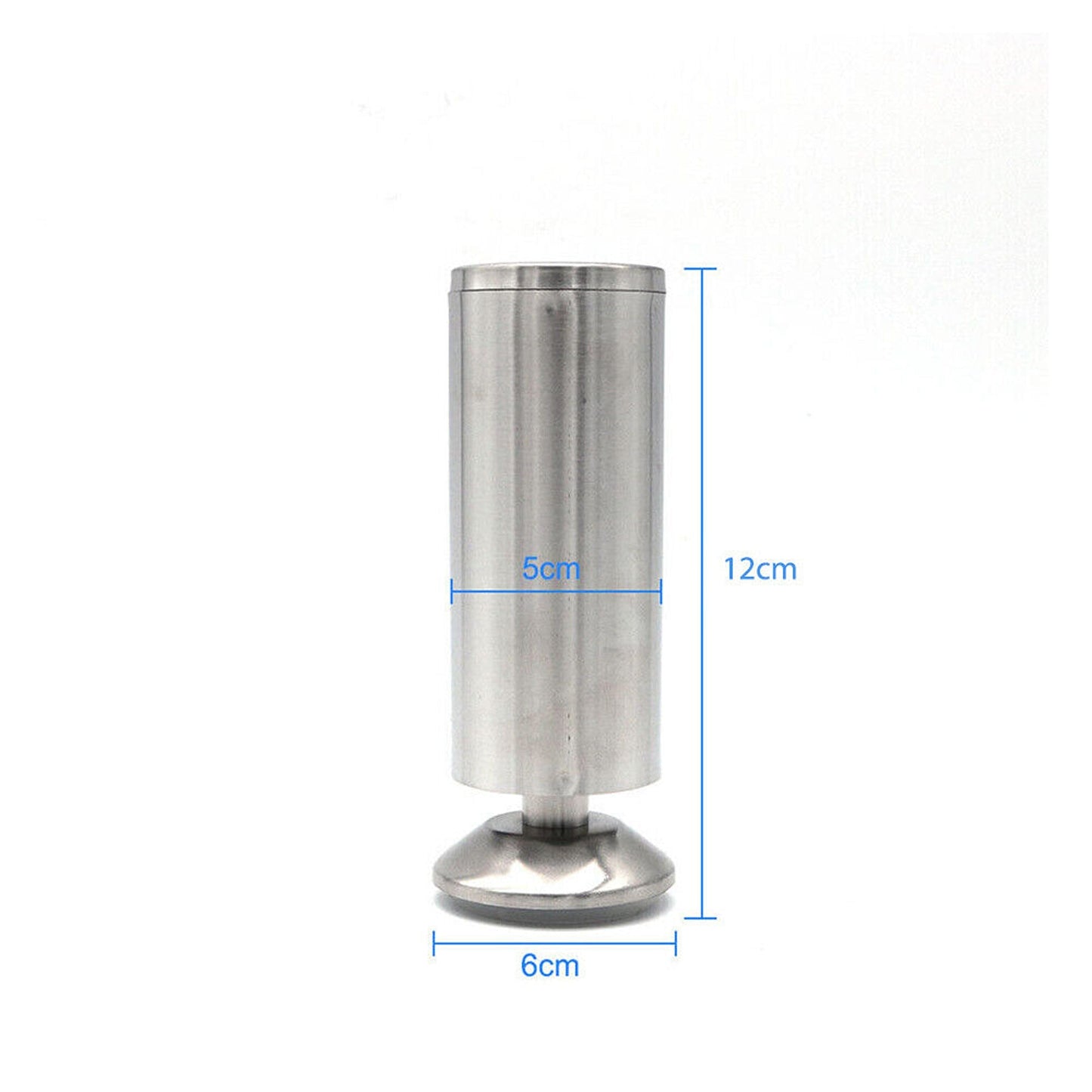 4pcs Round Stainless Steel Sofa and Table Leg Replacements