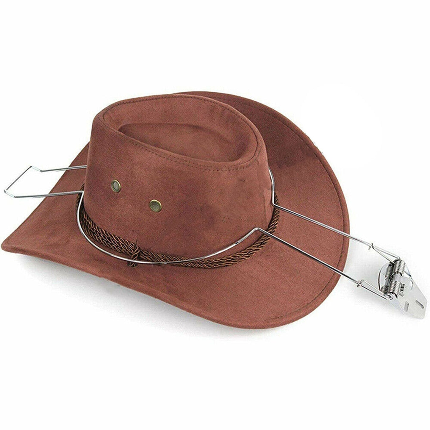 Car and Equestrian Helmet Holder with Spring Load Cover